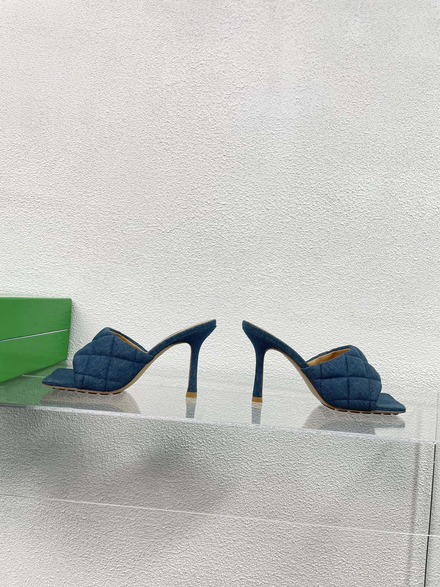 [TOP] Bottega Veneta BV  Use Metal Lambskin High Heels - 2 Colour