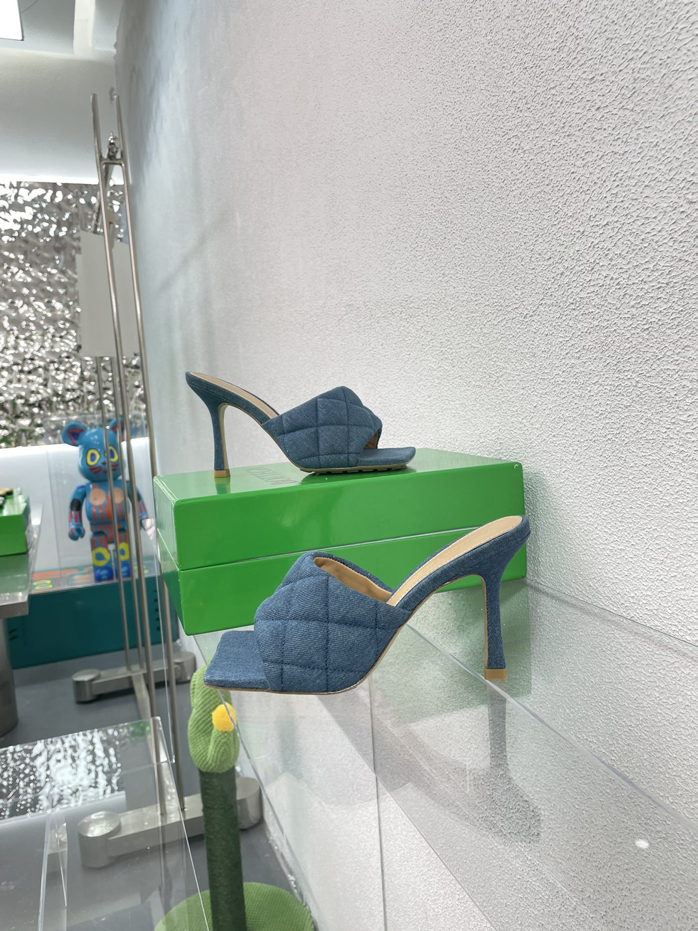 [TOP] Bottega Veneta BV  Use Metal Lambskin High Heels - 2 Colour