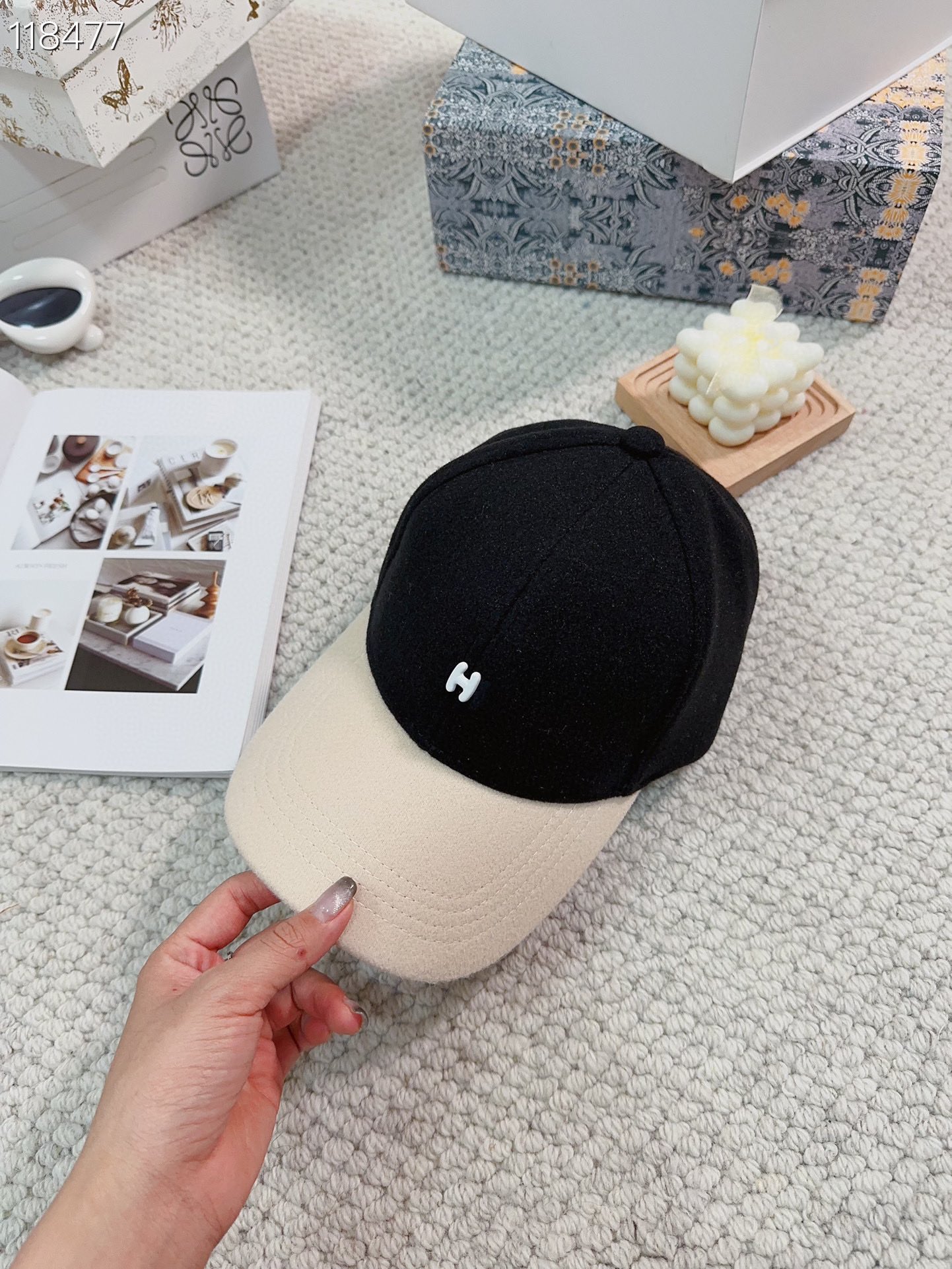 [TOP] HERMES Couple Model Adjustable Baseball Cap - 4 Colour