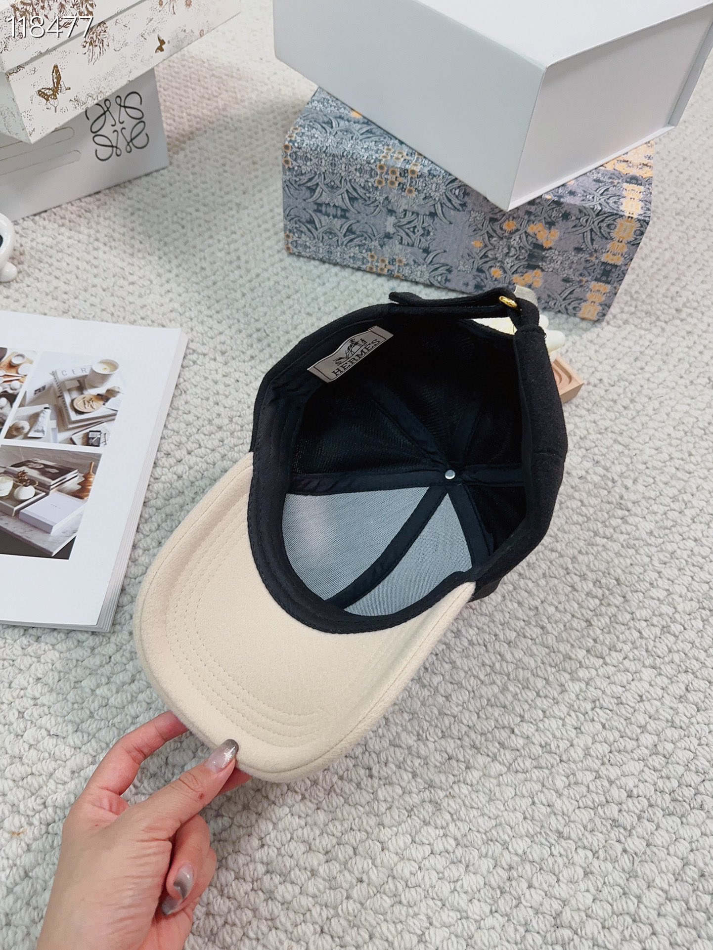 [TOP] HERMES Couple Model Adjustable Baseball Cap - 4 Colour