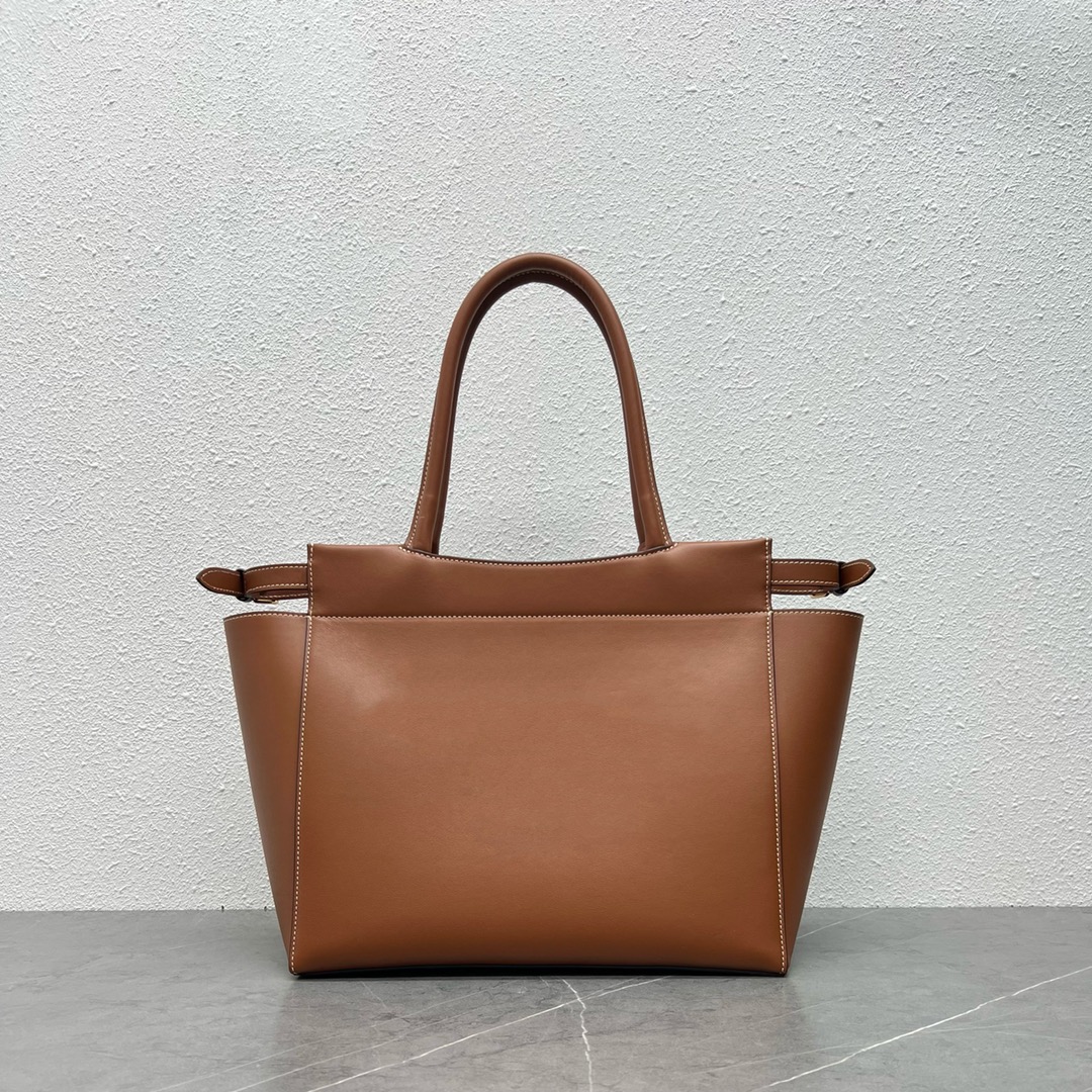 [TOP] CELINE CE's New Large-Capacity Cabas Handbag 31×15×29cm - Brown&Black