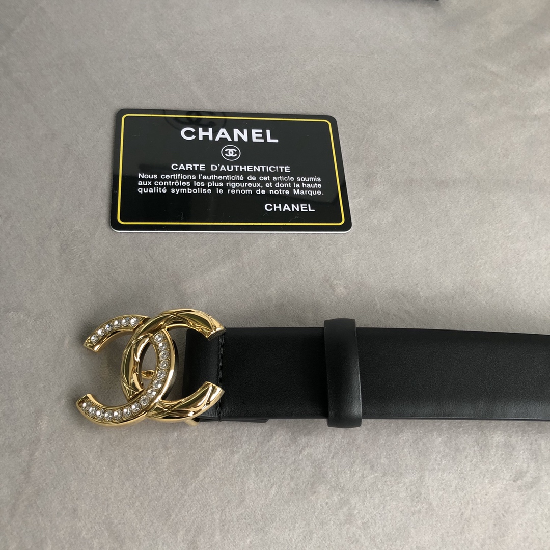 [TOP] CHANEL Double C Diamond Buckle With Cowhide Belt 3cm - 6 Colour