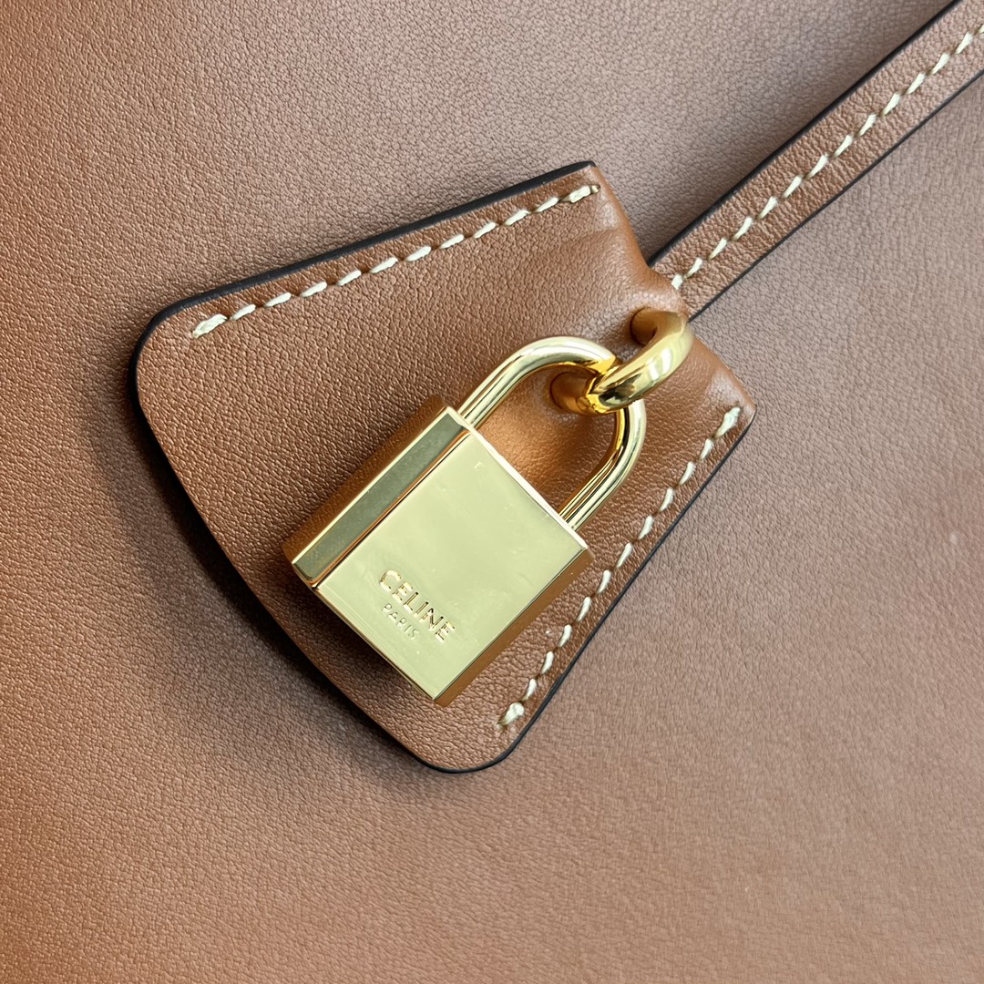 [TOP] CELINE CE's New Large-Capacity Cabas Handbag 31×15×29cm - Brown&Black