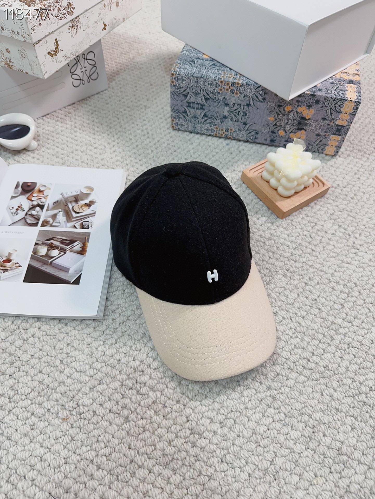 [TOP] HERMES Couple Model Adjustable Baseball Cap - 4 Colour