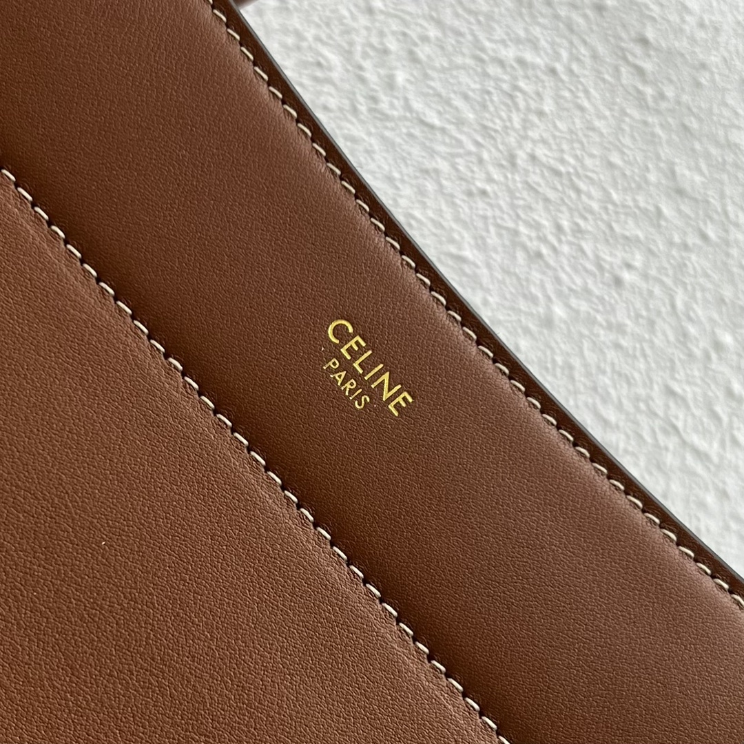 [TOP] CELINE CE's New Large-Capacity Cabas Handbag 31×15×29cm - Brown&Black