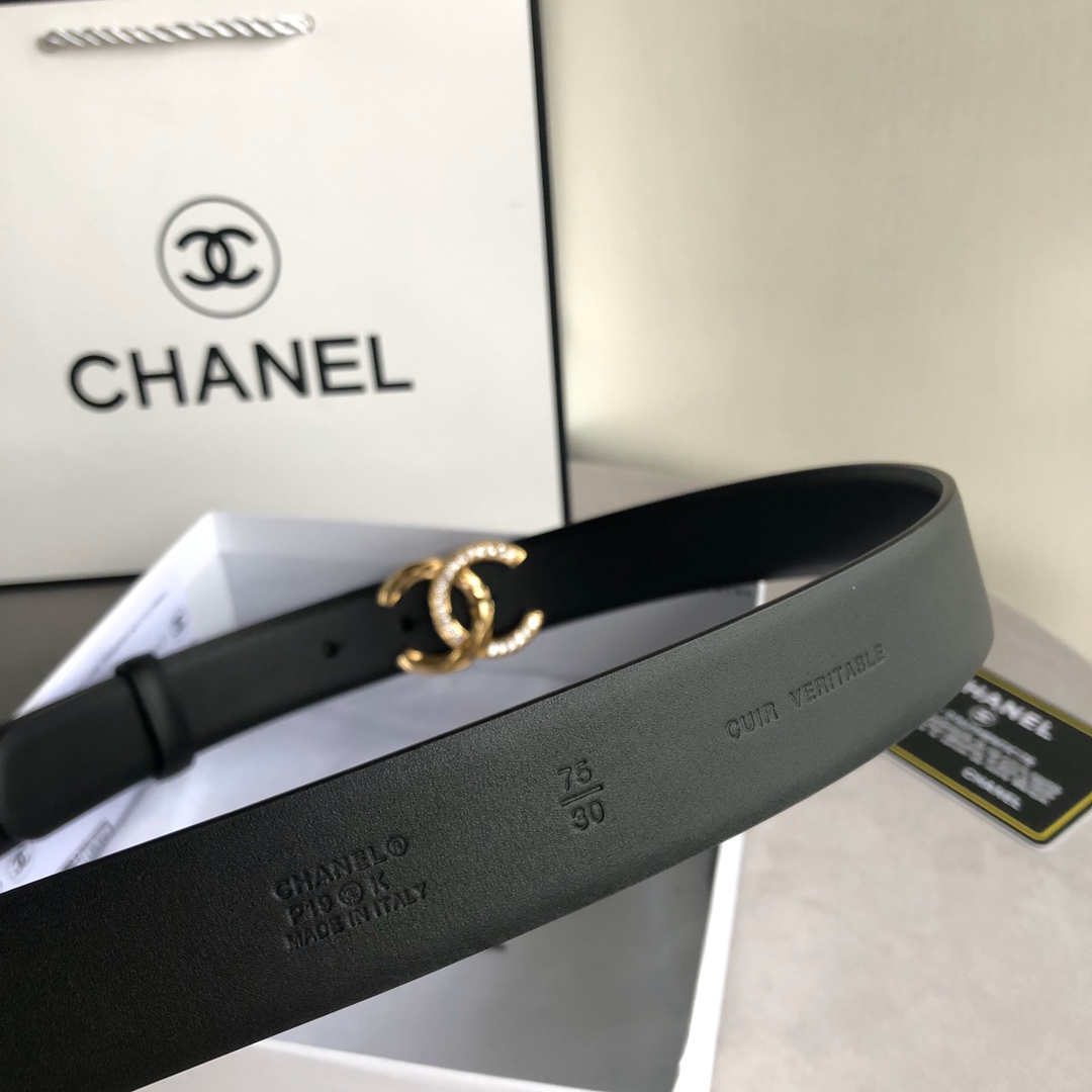 [TOP] CHANEL Double C Diamond Buckle With Cowhide Belt 3cm - 6 Colour