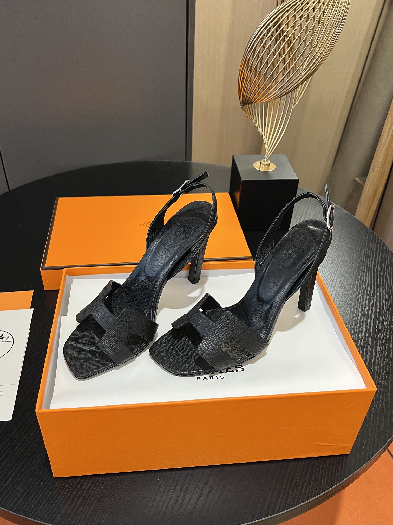 [TOP] HERMES Cowhide High Heeled Sandals - 10.5cm - 11 Colors - SHW