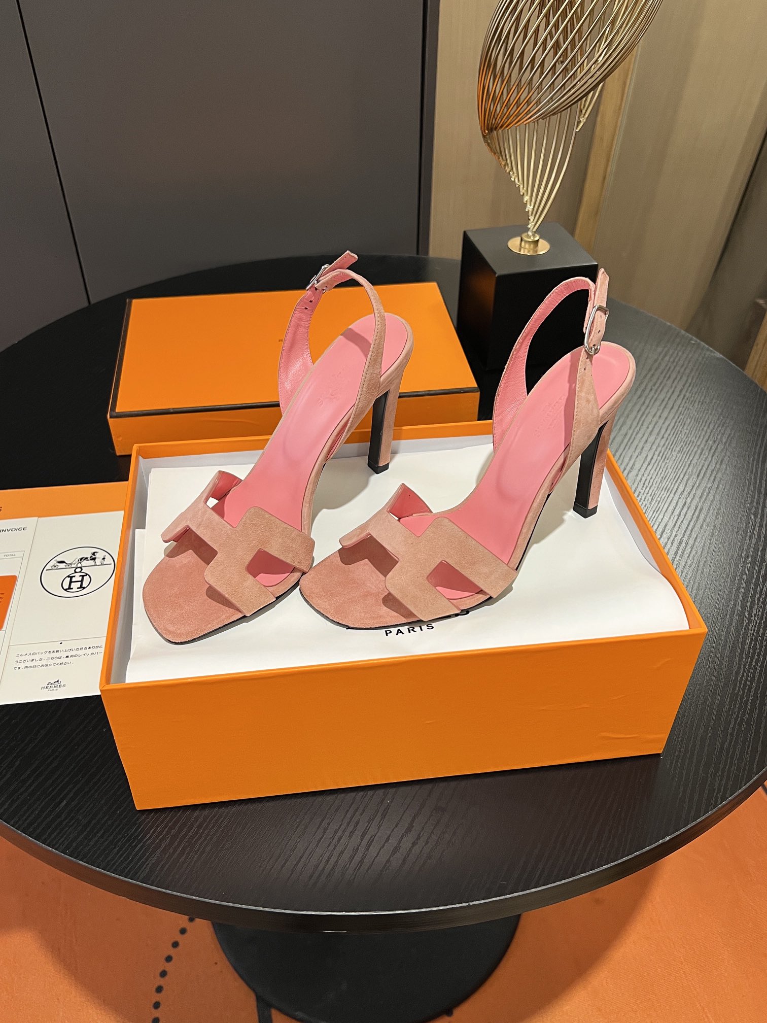 [TOP] HERMES Cowhide High Heeled Sandals - 10.5cm - 11 Colors - SHW