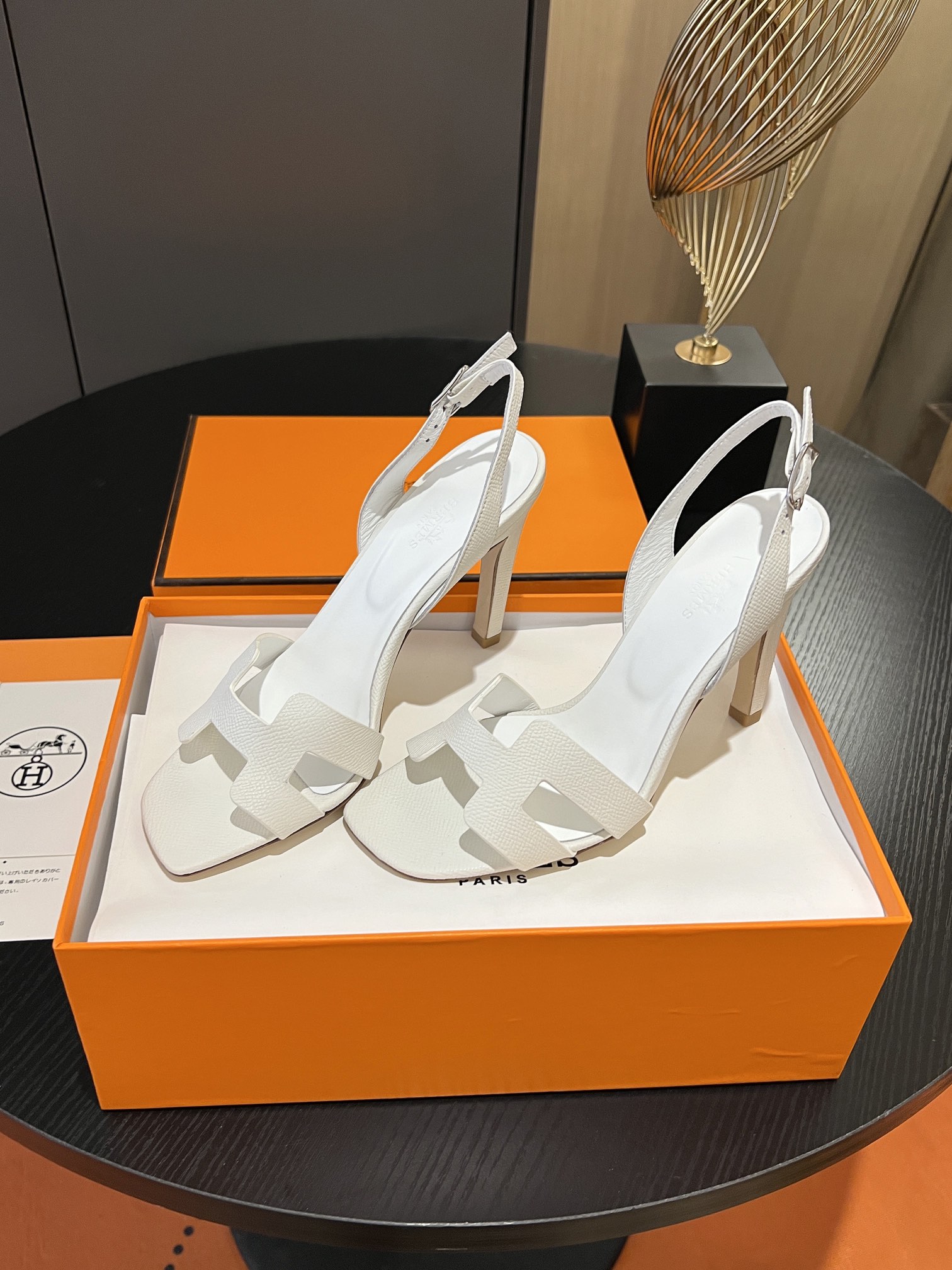 [TOP] HERMES Cowhide High Heeled Sandals - 10.5cm - 11 Colors - SHW