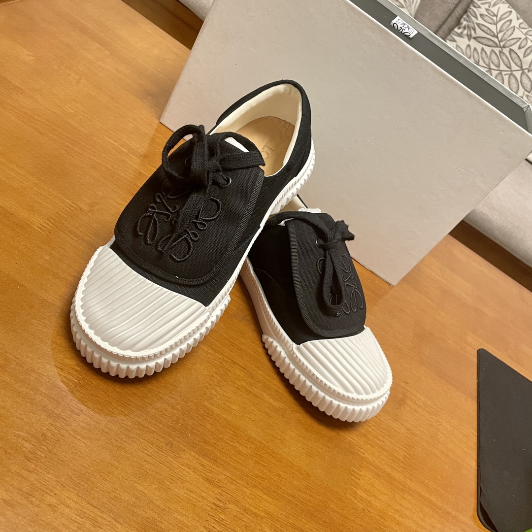 [TOP] LOEWE Embroidered Large Flip Sail Cover Cloth Shoes - 10 Colour