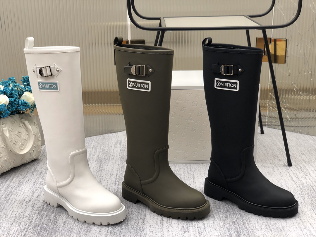 [TOP] Louis Vuitton LV New Flat Bottomed Boots - 3 Colors