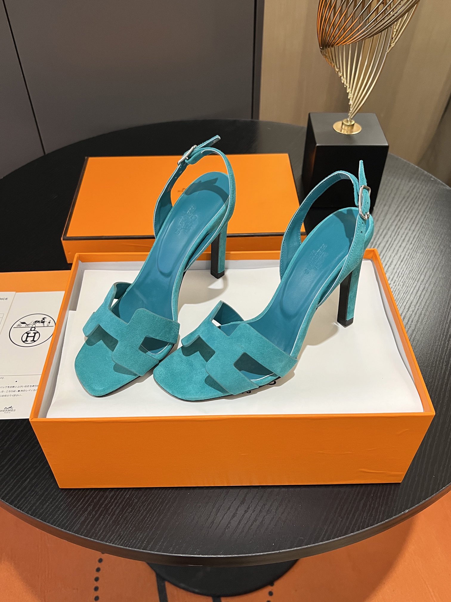 [TOP] HERMES Cowhide High Heeled Sandals - 10.5cm - 11 Colors - SHW