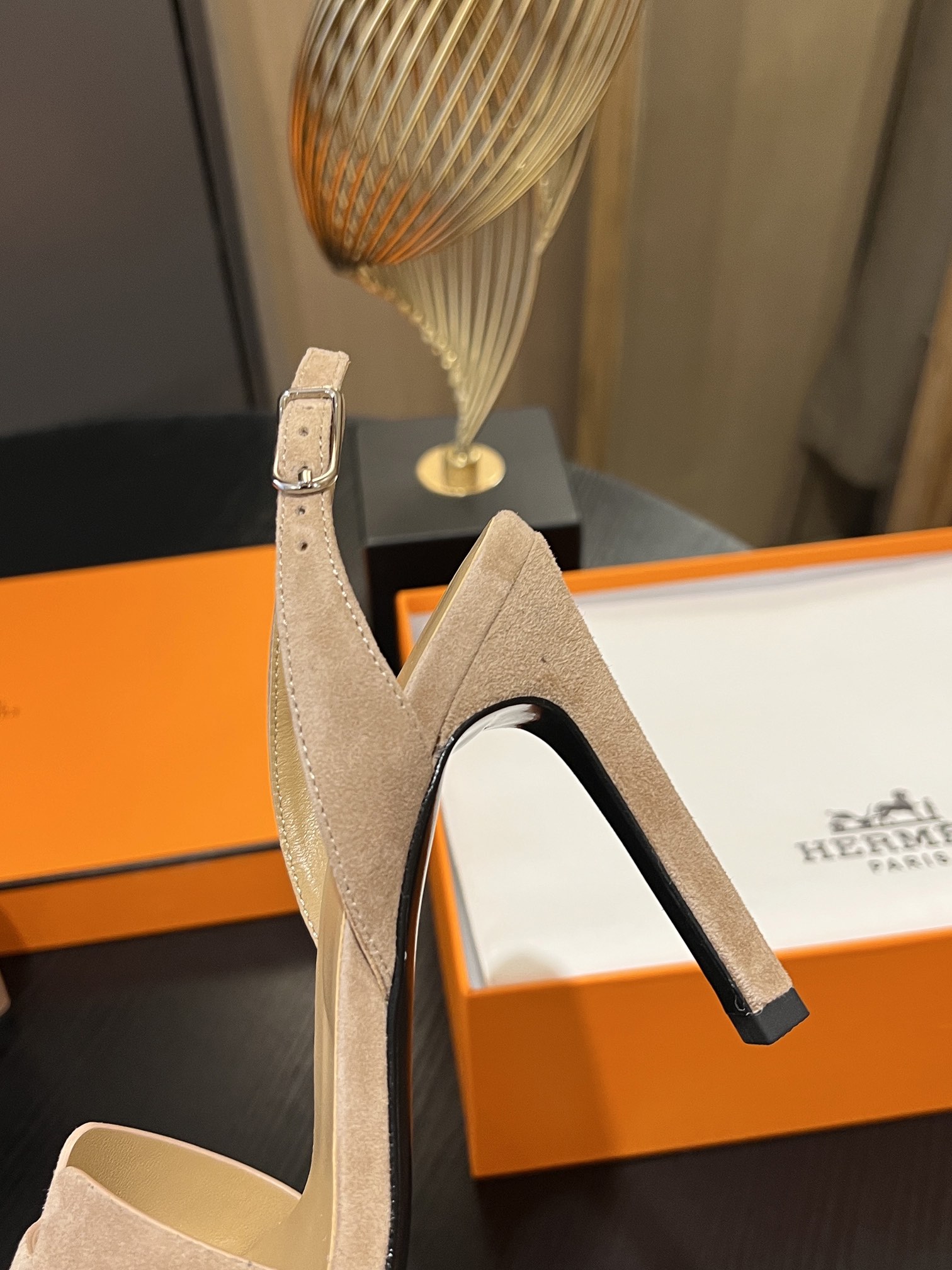 [TOP] HERMES Cowhide High Heeled Sandals - 10.5cm - 11 Colors - SHW