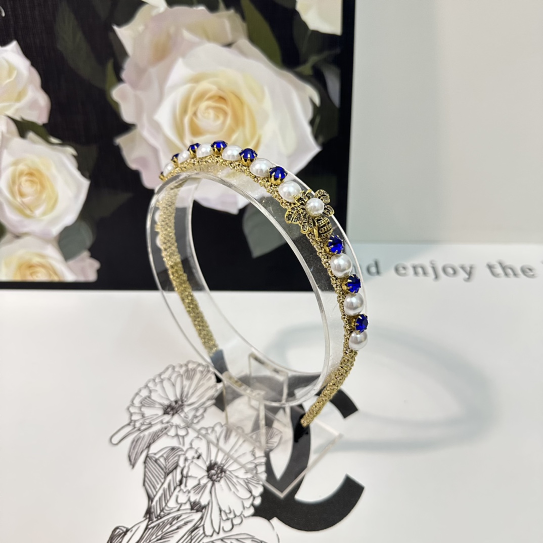 [TOP] GUCCI Bee Hardware Hair Hoop - 3 Colour