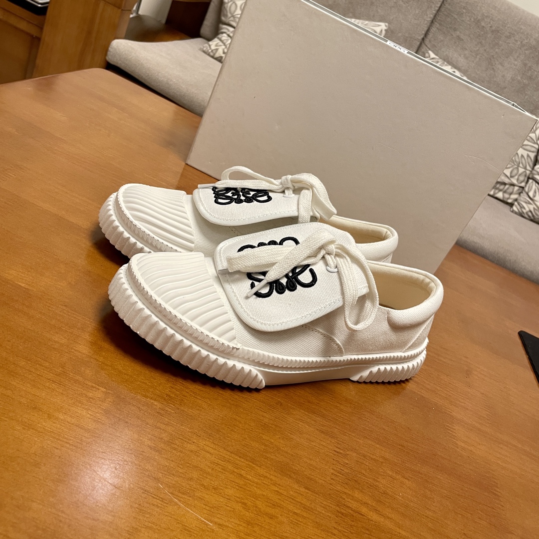 [TOP] LOEWE Embroidered Large Flip Sail Cover Cloth Shoes - 10 Colour