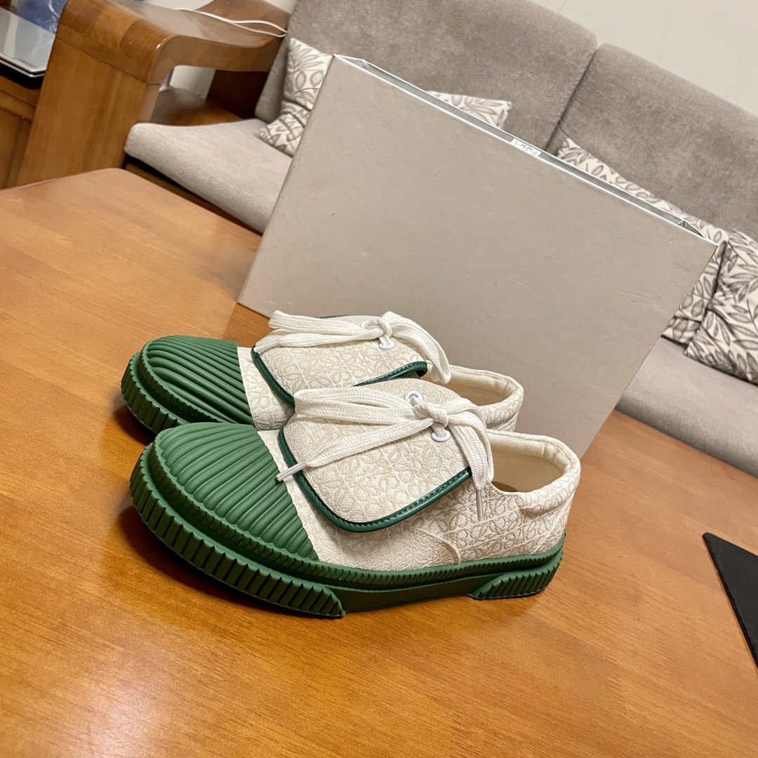 [TOP] LOEWE Embroidered Large Flip Sail Cover Cloth Shoes - 10 Colour