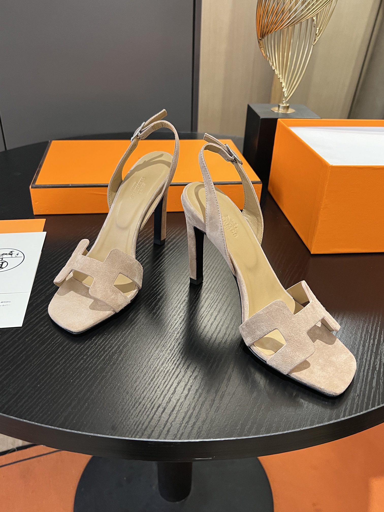 [TOP] HERMES Cowhide High Heeled Sandals - 10.5cm - 11 Colors - SHW