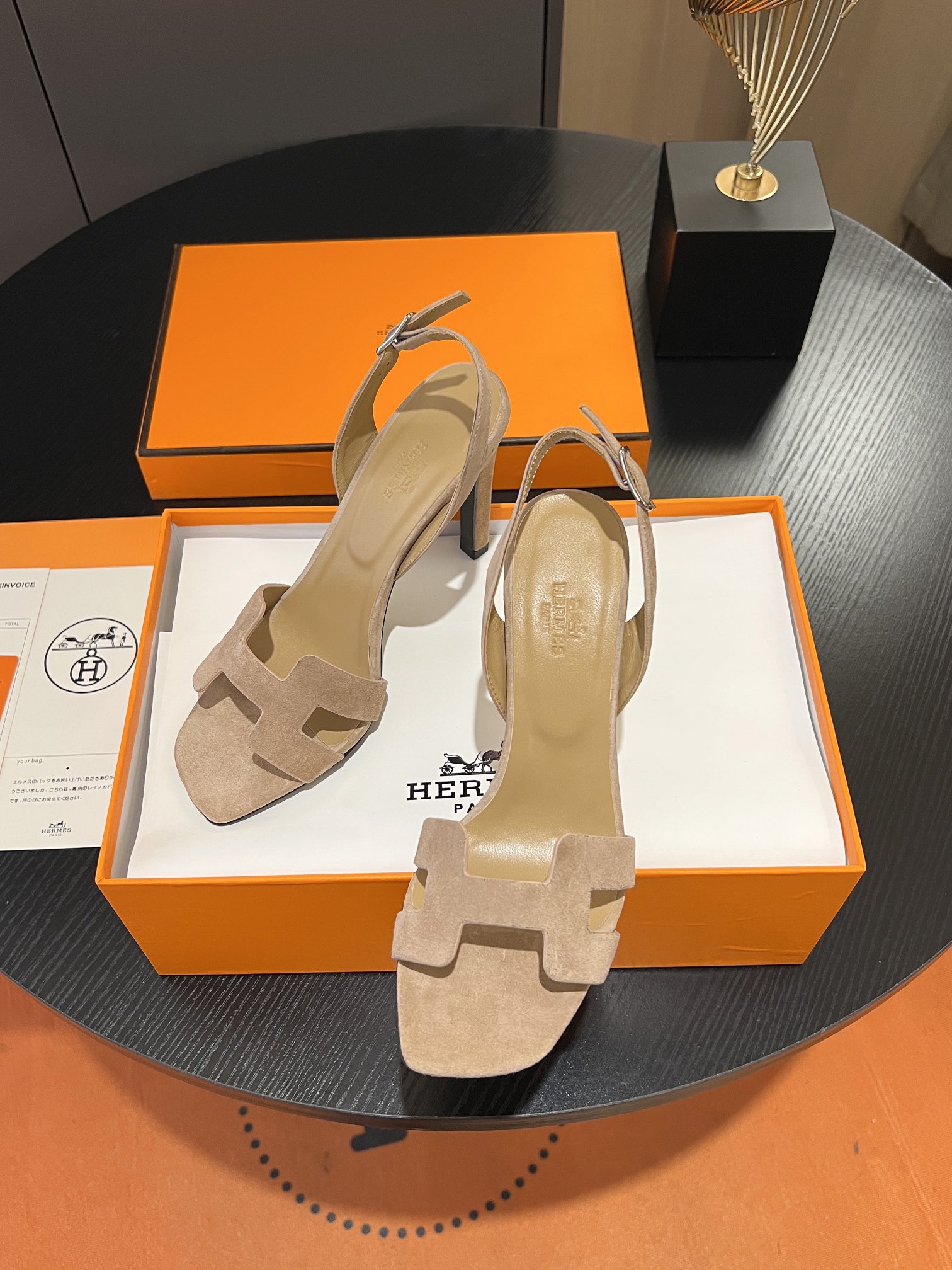 [TOP] HERMES Cowhide High Heeled Sandals - 10.5cm - 11 Colors - SHW