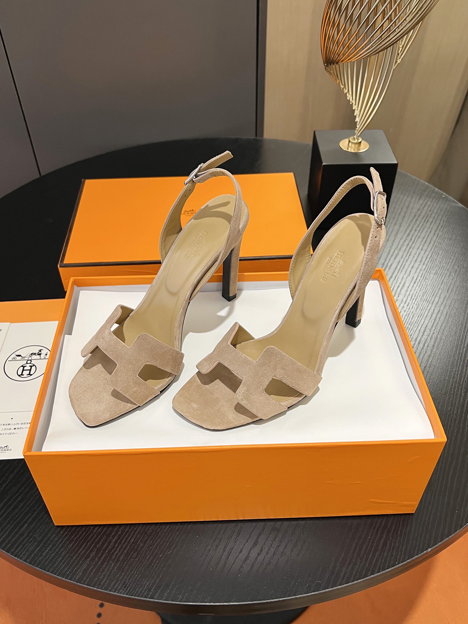 [TOP] HERMES Cowhide High Heeled Sandals - 10.5cm - 11 Colors - SHW
