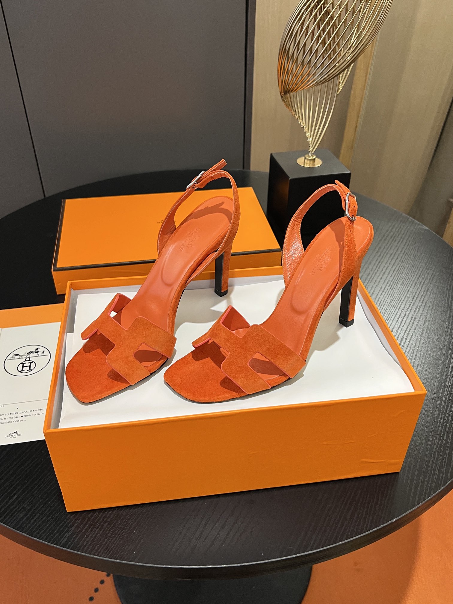 [TOP] HERMES Cowhide High Heeled Sandals - 10.5cm - 11 Colors - SHW