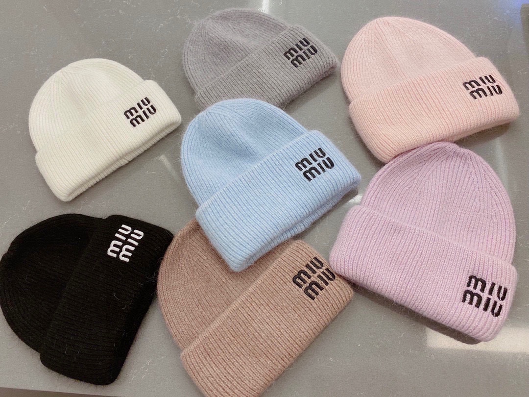 [TOP] Miu Miu Autumn And Winter New Wool Hat - 7color