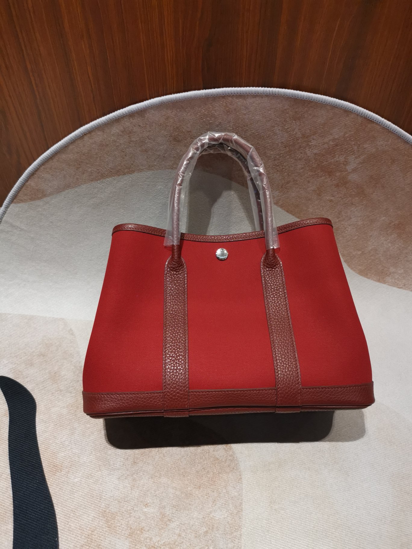 [TOP] HERMES Graden 30 CM Party Canvas Bag - Six Colors