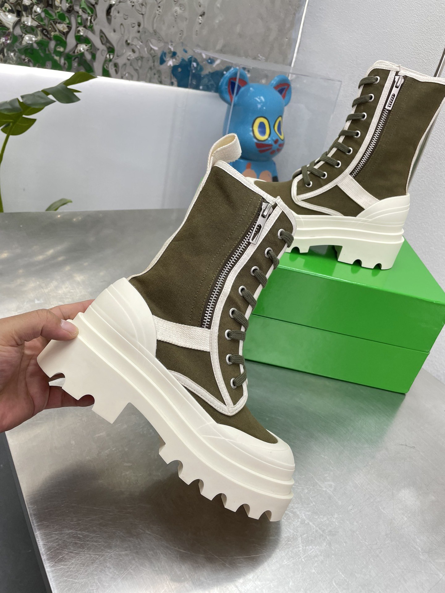 [TOP] Bottega Veneta BV  Men's And Women's Martin Boots - 6cm - 4 Colour