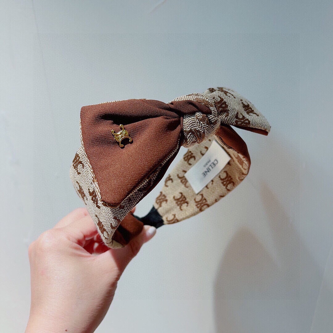 [TOP] CELINE Versatile Bow Tie Headband - 2 Colors
