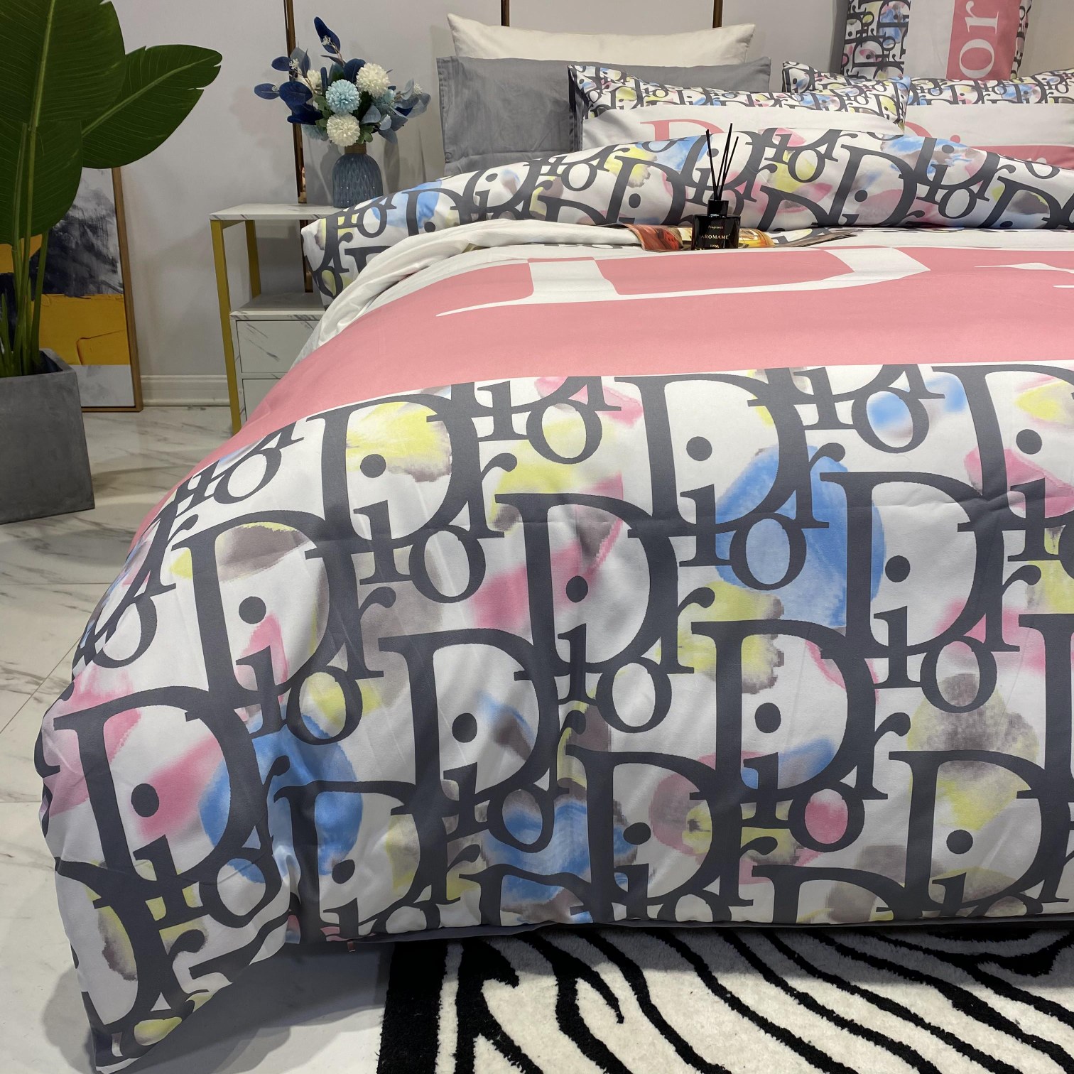 [TOP] Christian Dior Cotton Printing Four-piece Set