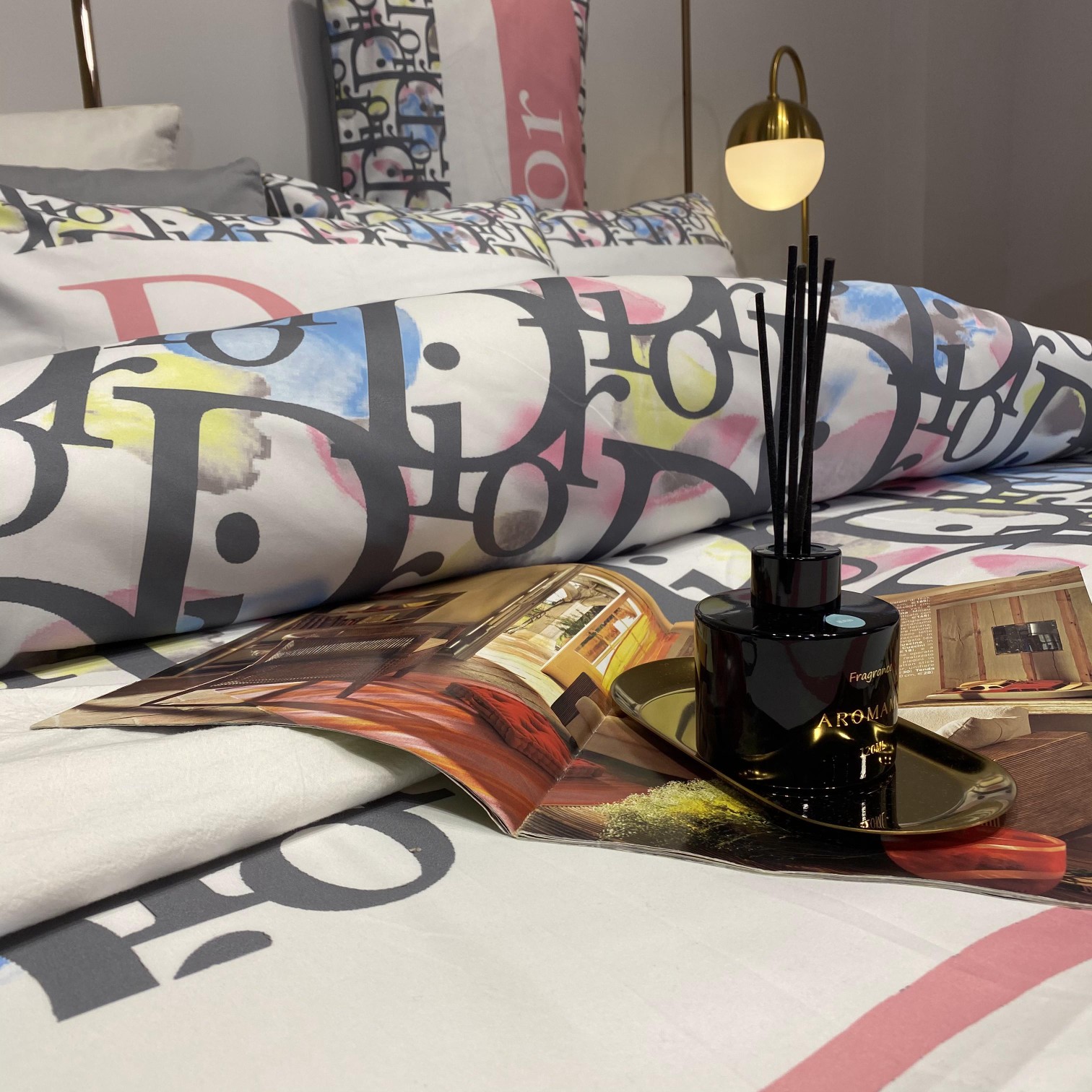 [TOP] Christian Dior Cotton Printing Four-piece Set