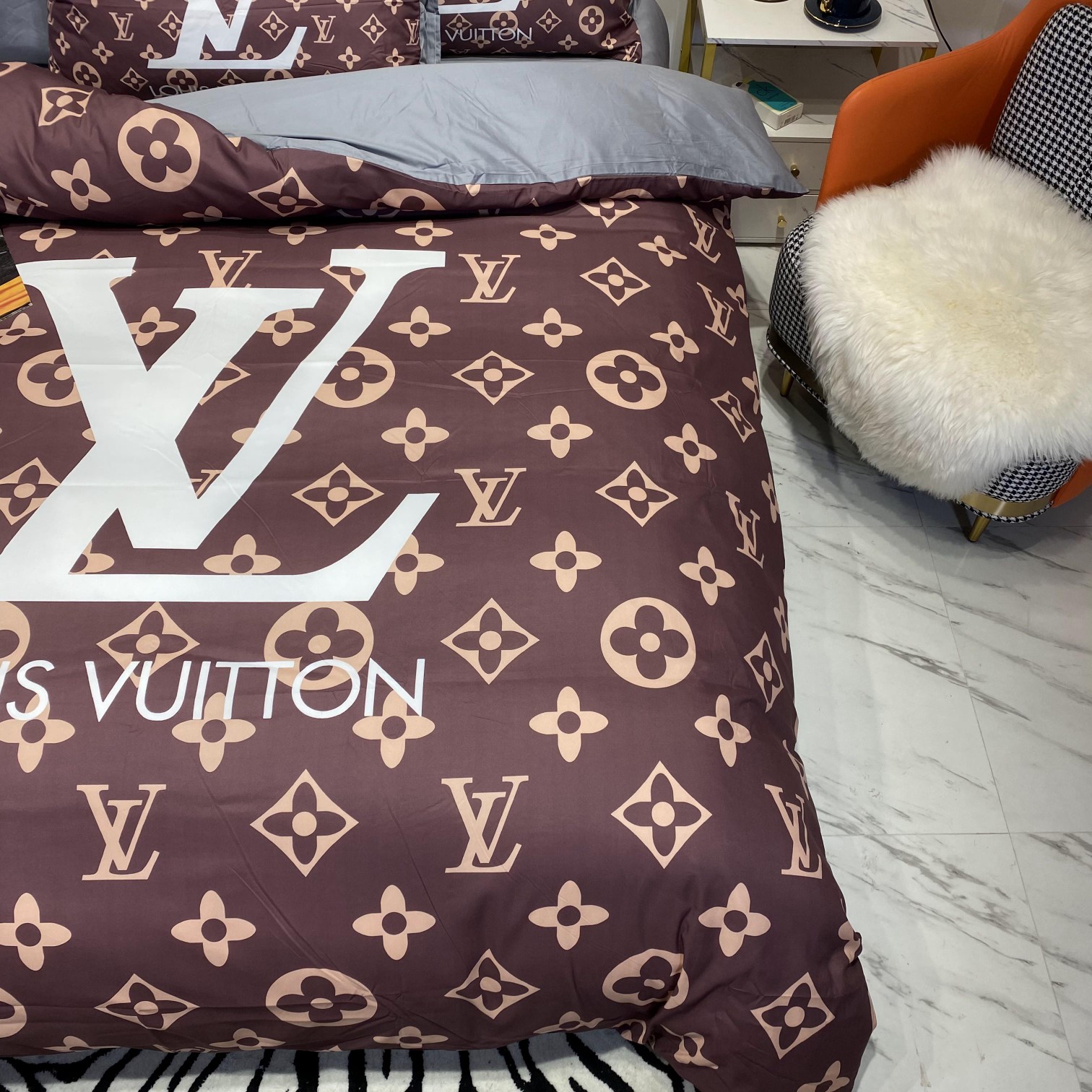 [TOP] Louis Vuitton LV Cotton Printing Four-piece Set - 3 Colors