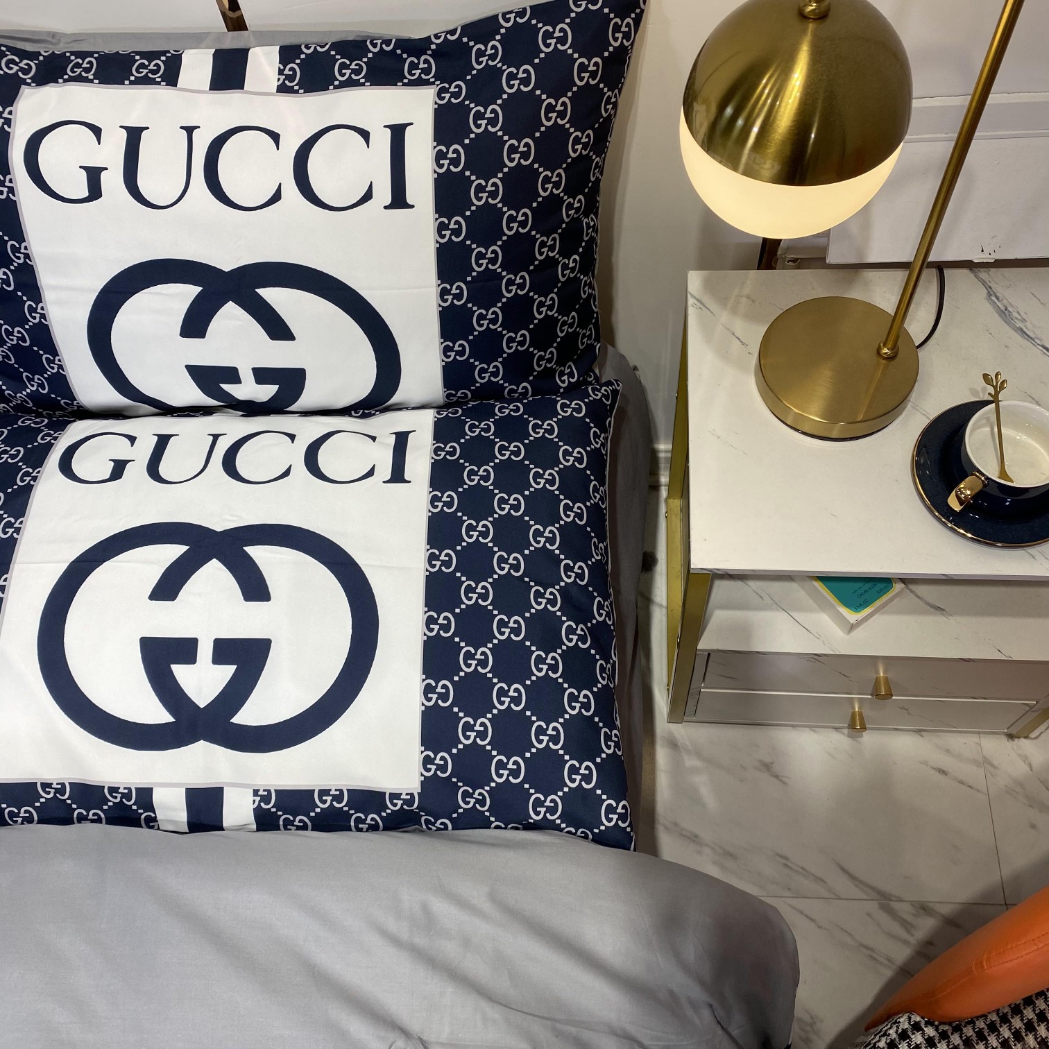 [TOP] GUCCI Cotton GG Printing Four-piece Set