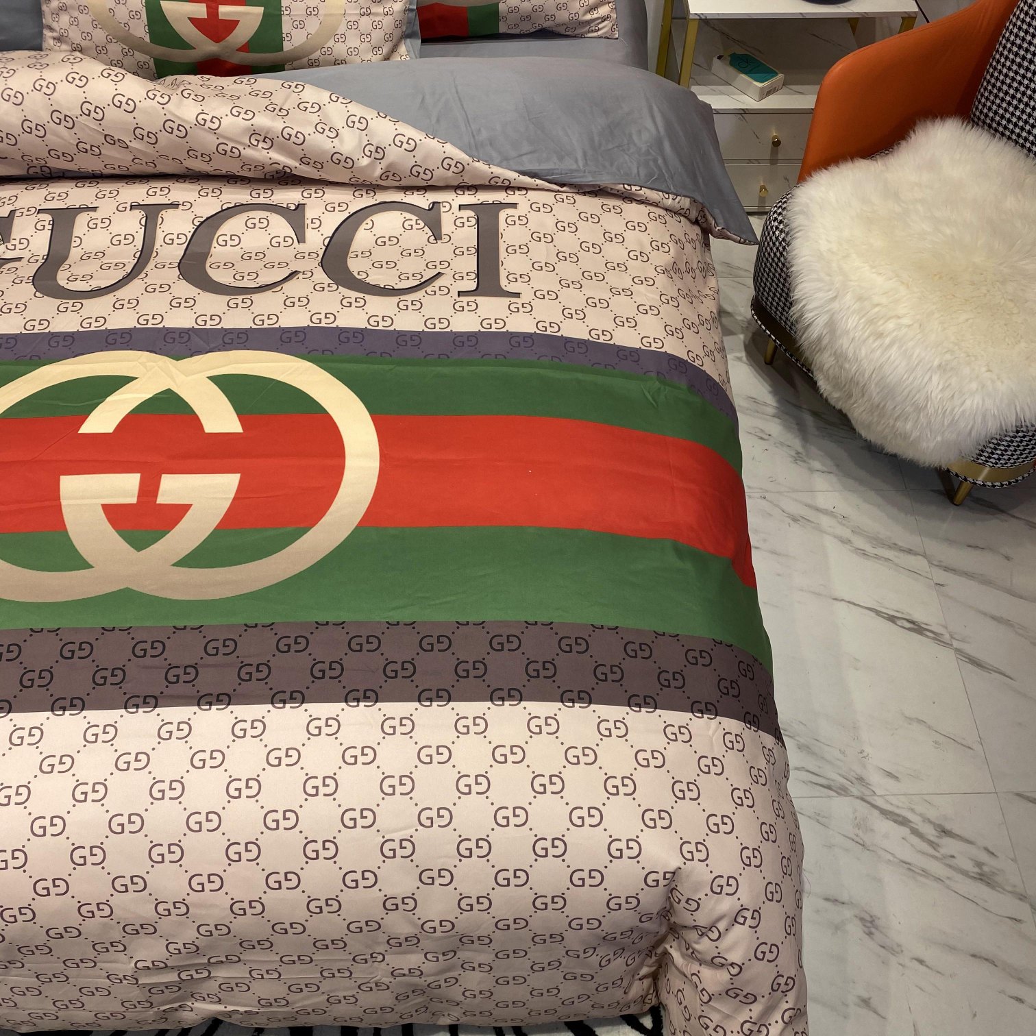 [TOP] GUCCI Cotton GG Printing Four-piece Set - 2 Colors