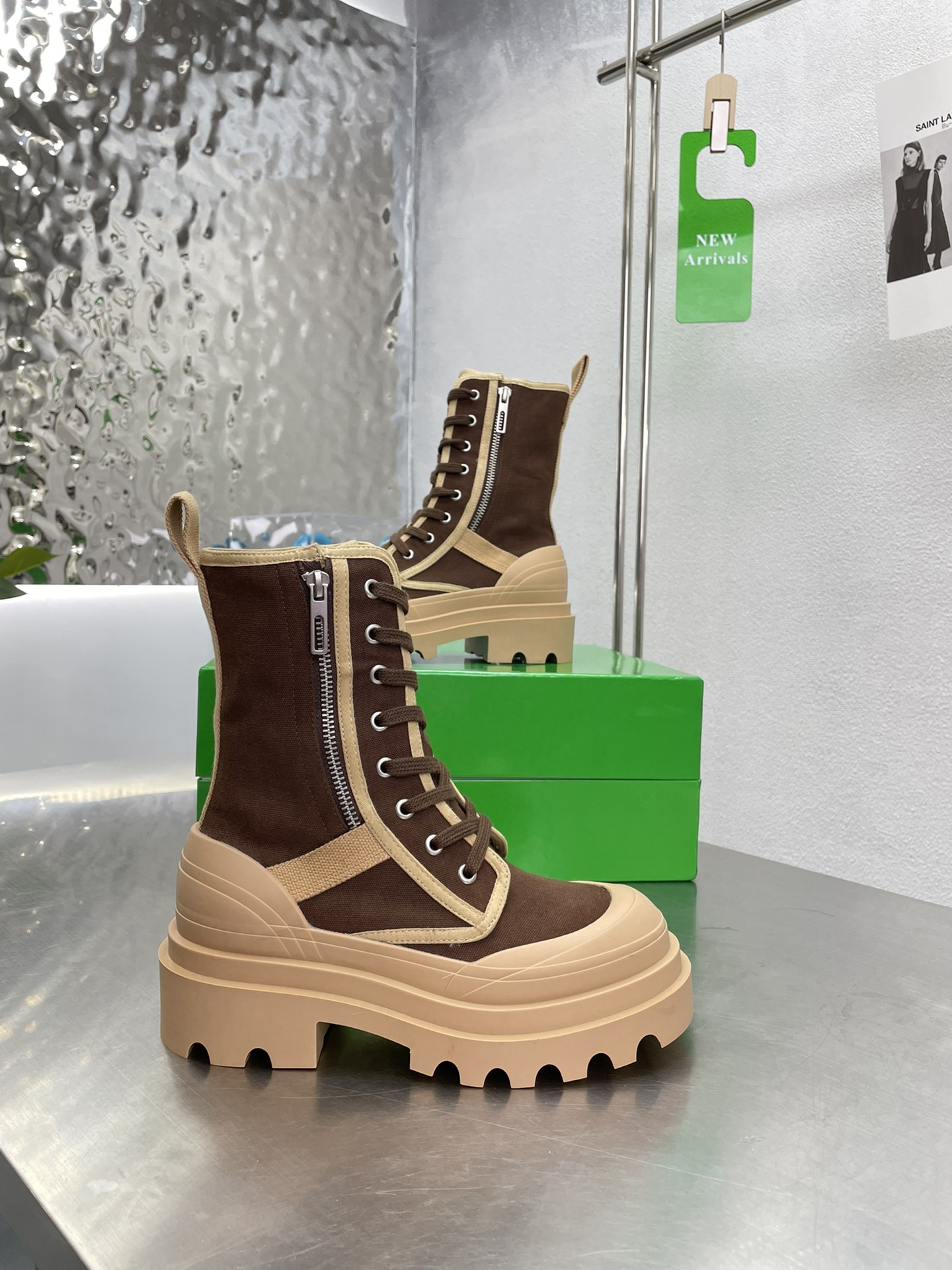 [TOP] Bottega Veneta BV  Men's And Women's Martin Boots - 6cm - 4 Colour