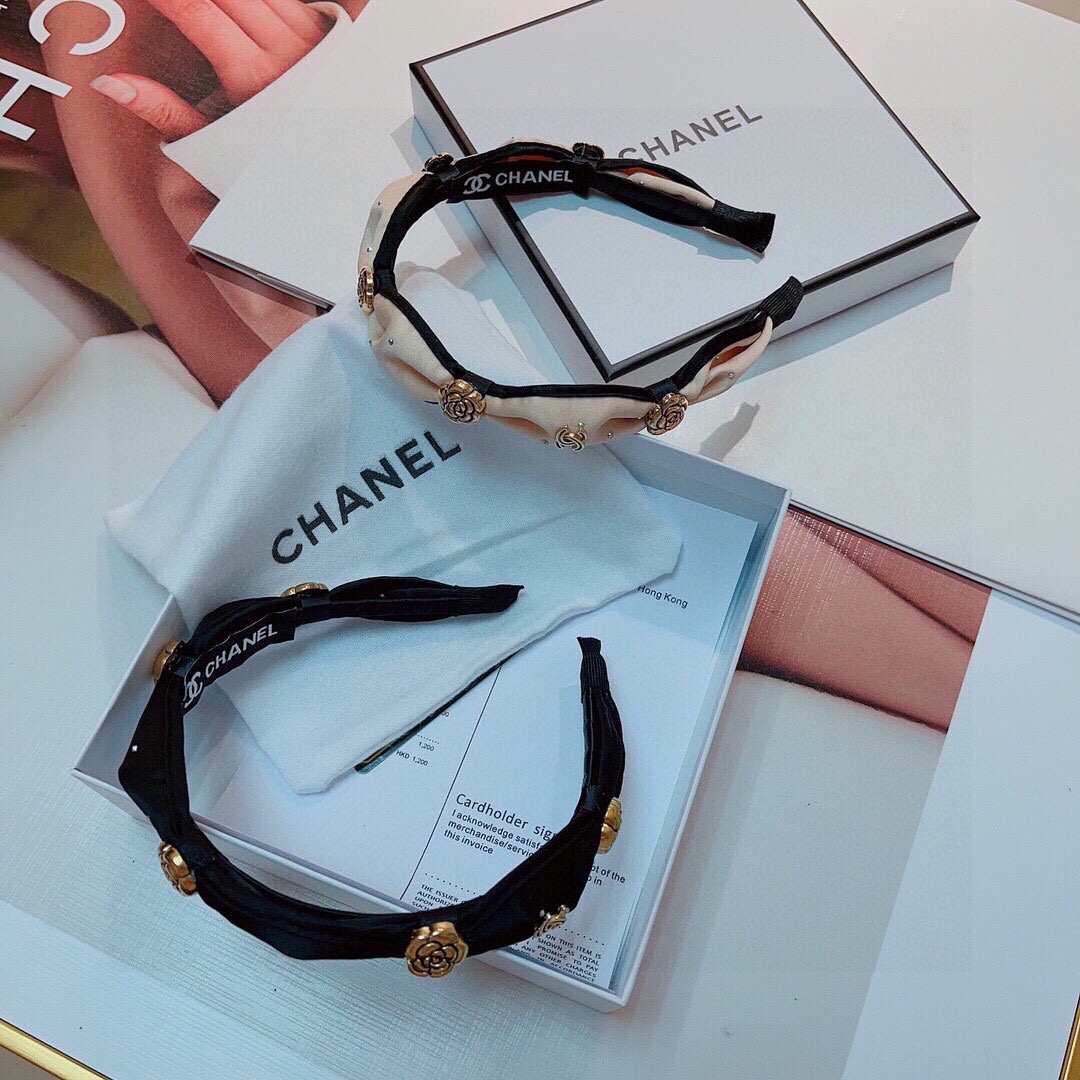 [TOP] CHANEL Vintage Bow Tie Headband - 2 Color