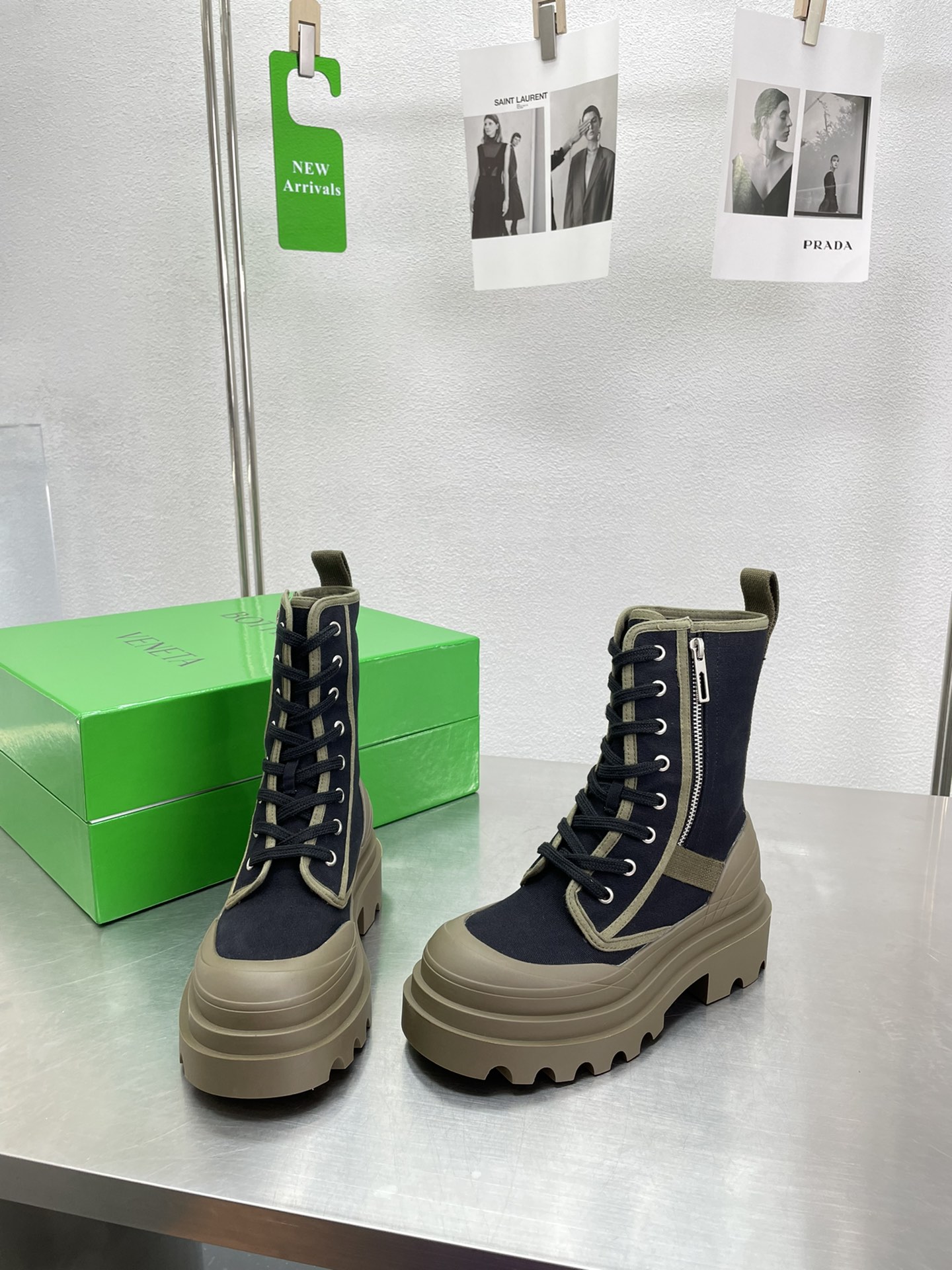 [TOP] Bottega Veneta BV  Men's And Women's Martin Boots - 6cm - 4 Colour