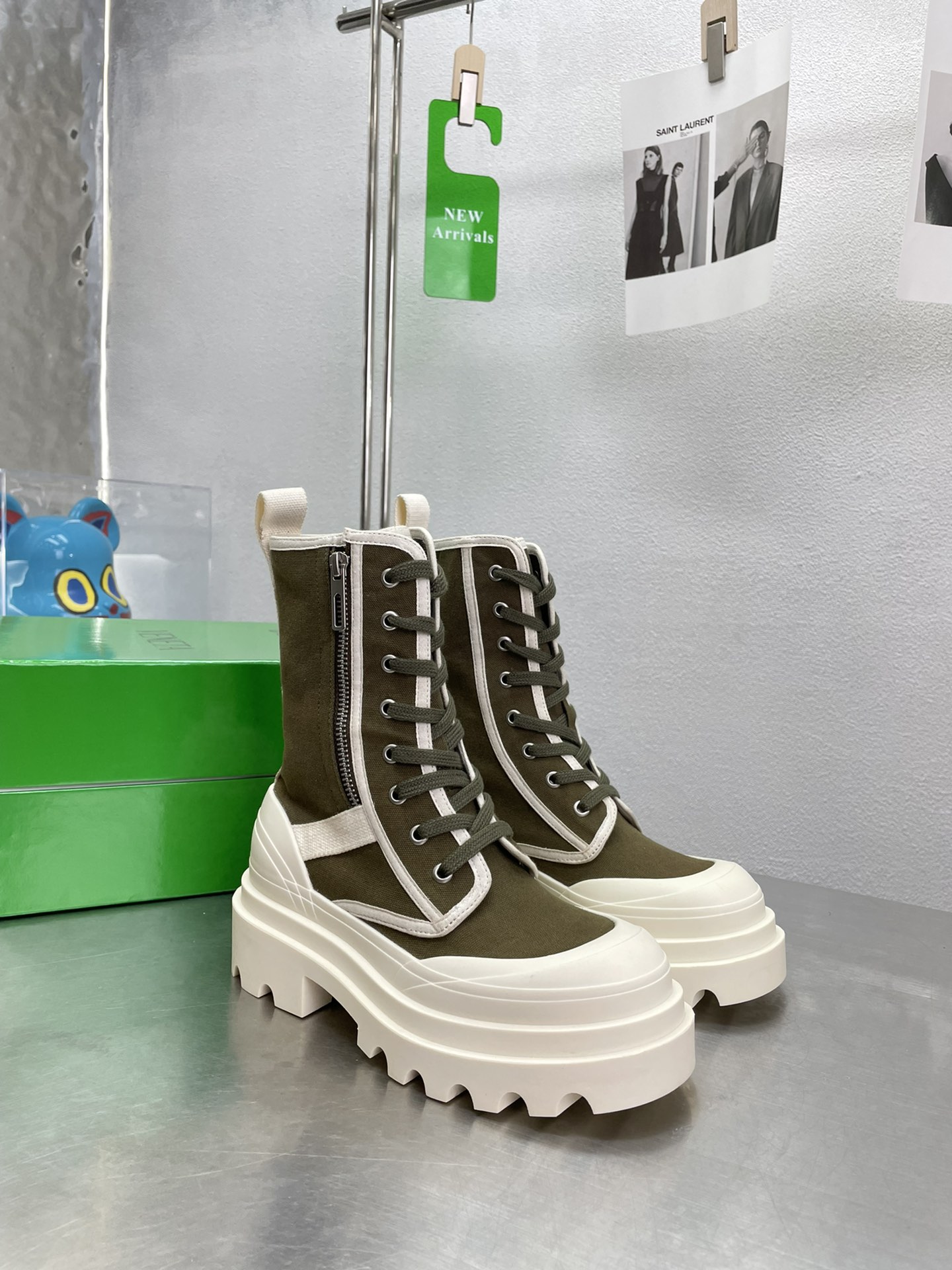 [TOP] Bottega Veneta BV  Men's And Women's Martin Boots - 6cm - 4 Colour