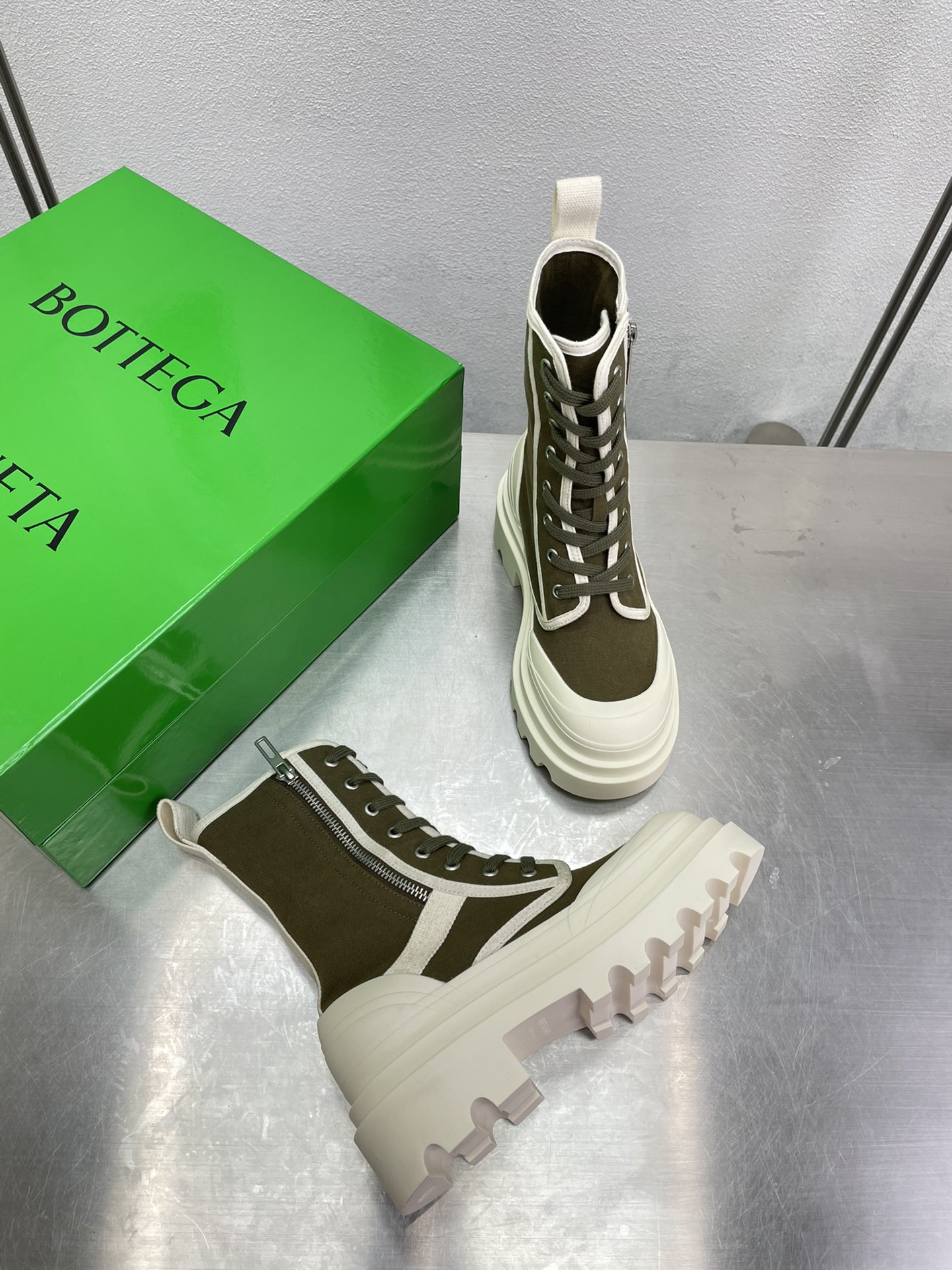 [TOP] Bottega Veneta BV  Men's And Women's Martin Boots - 6cm - 4 Colour