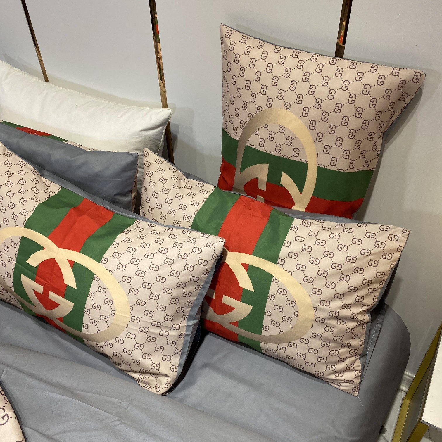 [TOP] GUCCI Cotton GG Printing Four-piece Set - 2 Colors