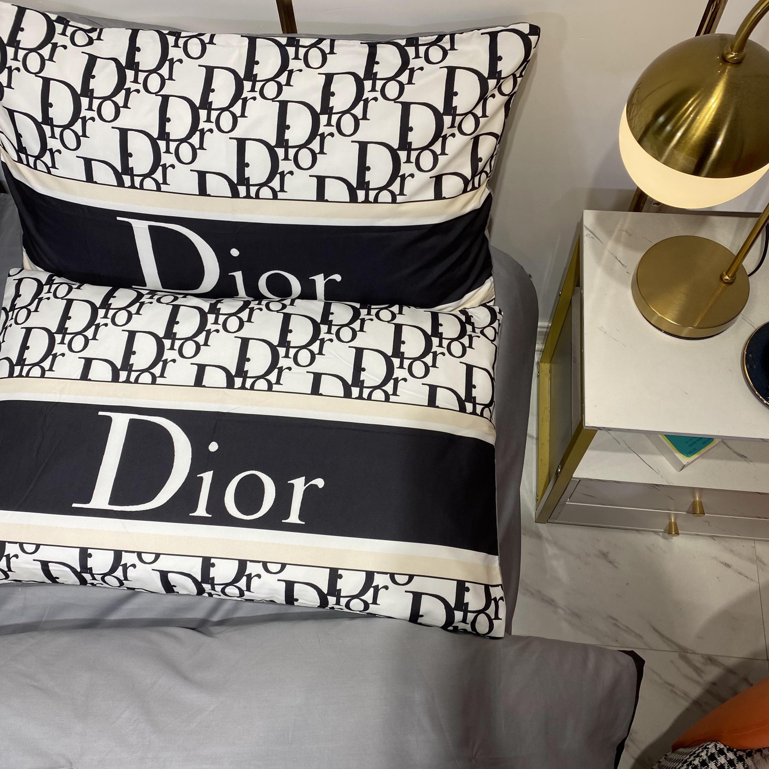 [TOP] Christian Dior Cotton Printing Four-piece Set