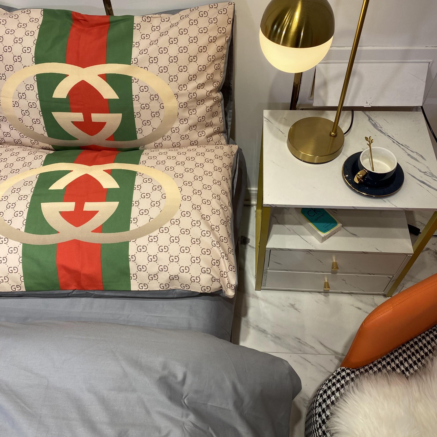 [TOP] GUCCI Cotton GG Printing Four-piece Set - 2 Colors