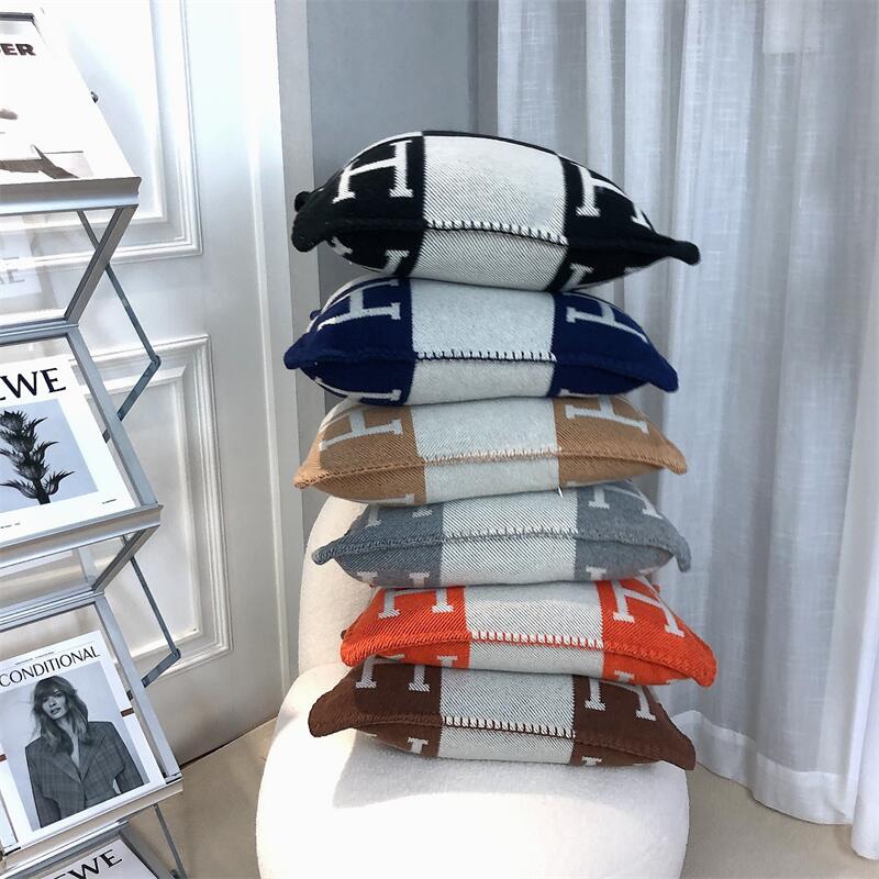 [TOP] HERMES Woolen Blanket 1400g - 6 Colors