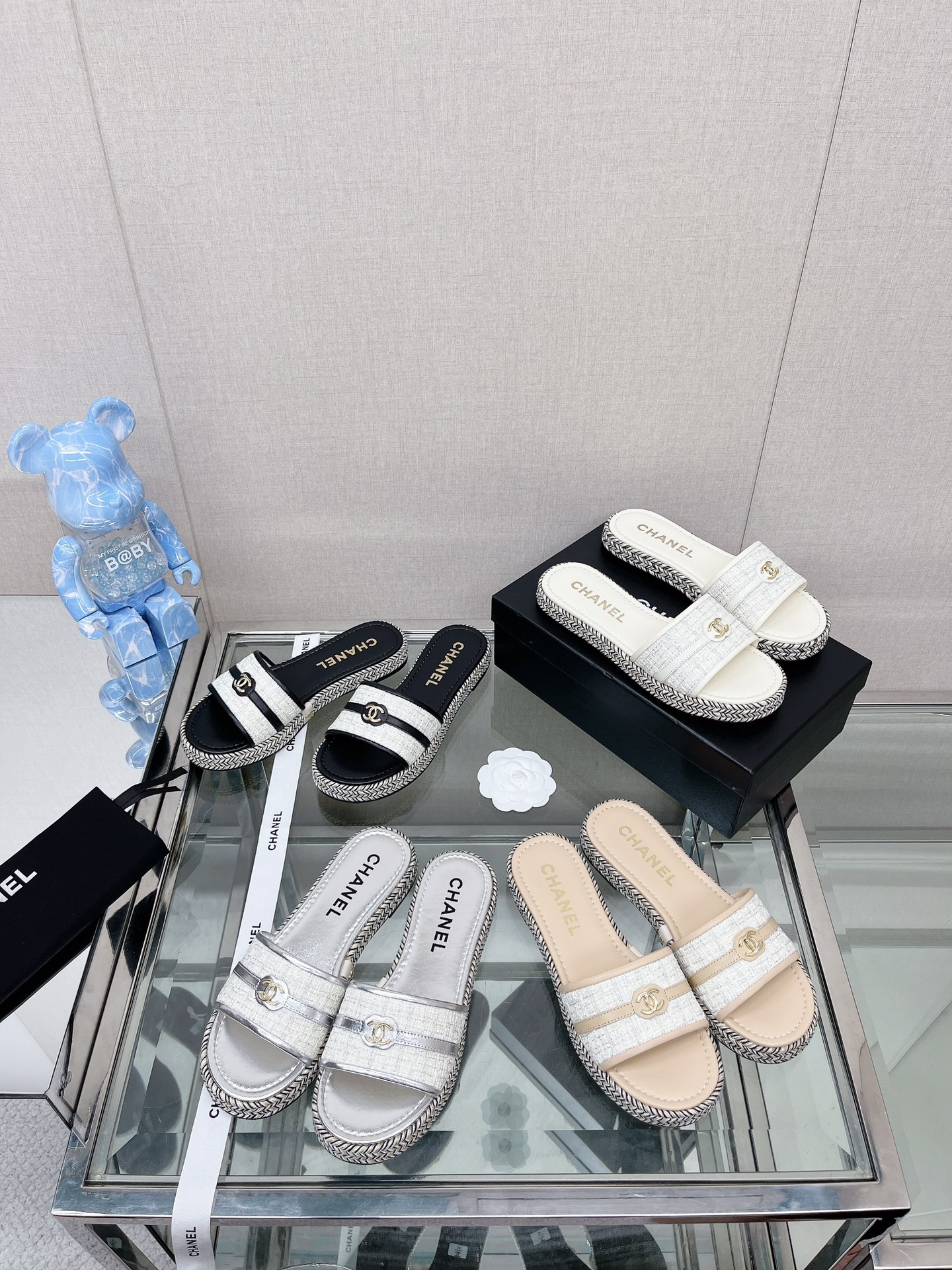 [TOP] CHANEL Sheepskin Lining Slippers - 4 Colour