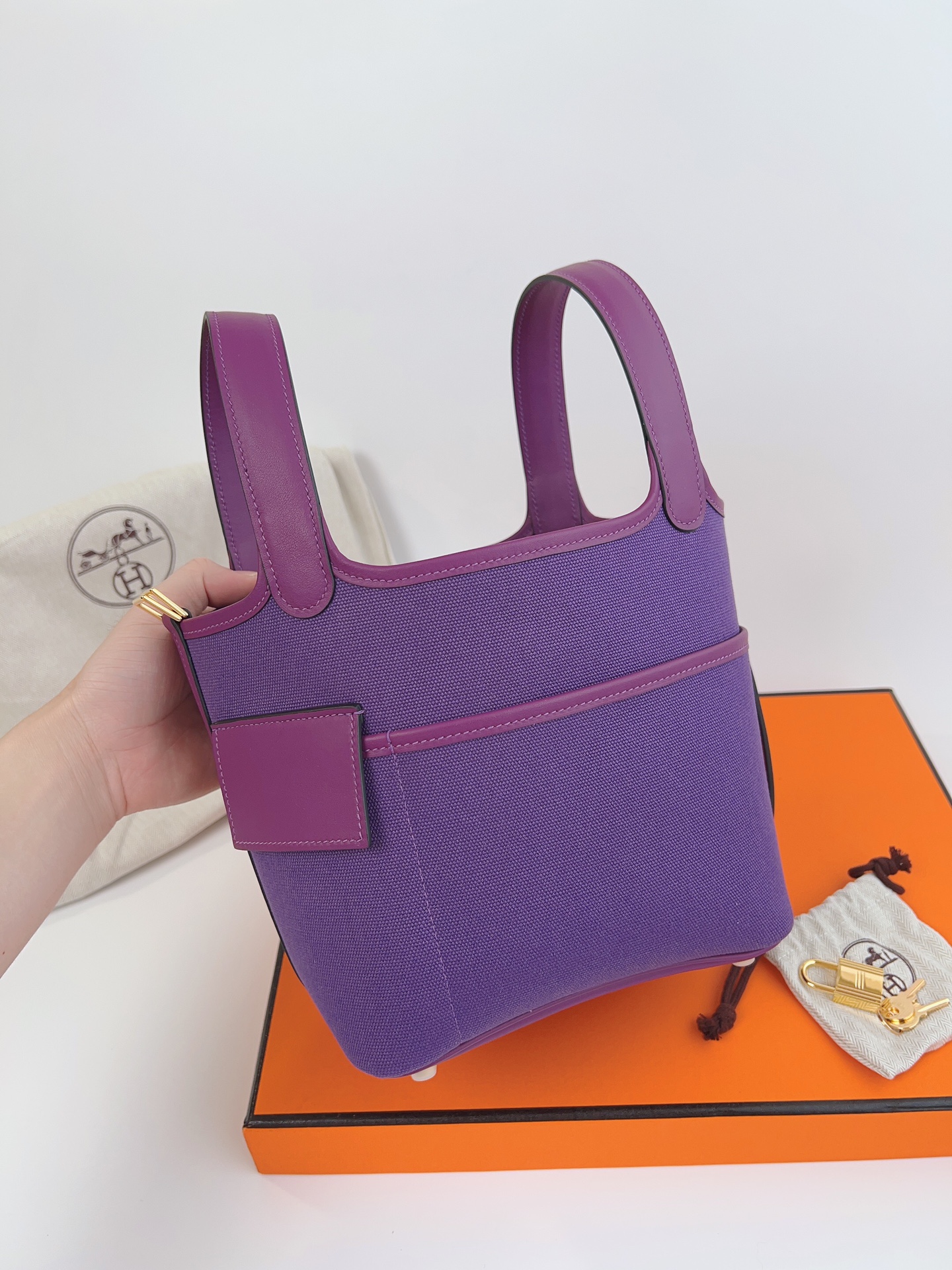 [TOP] HERMES Evelyne TC Leather 18 cm  - Seven Colors