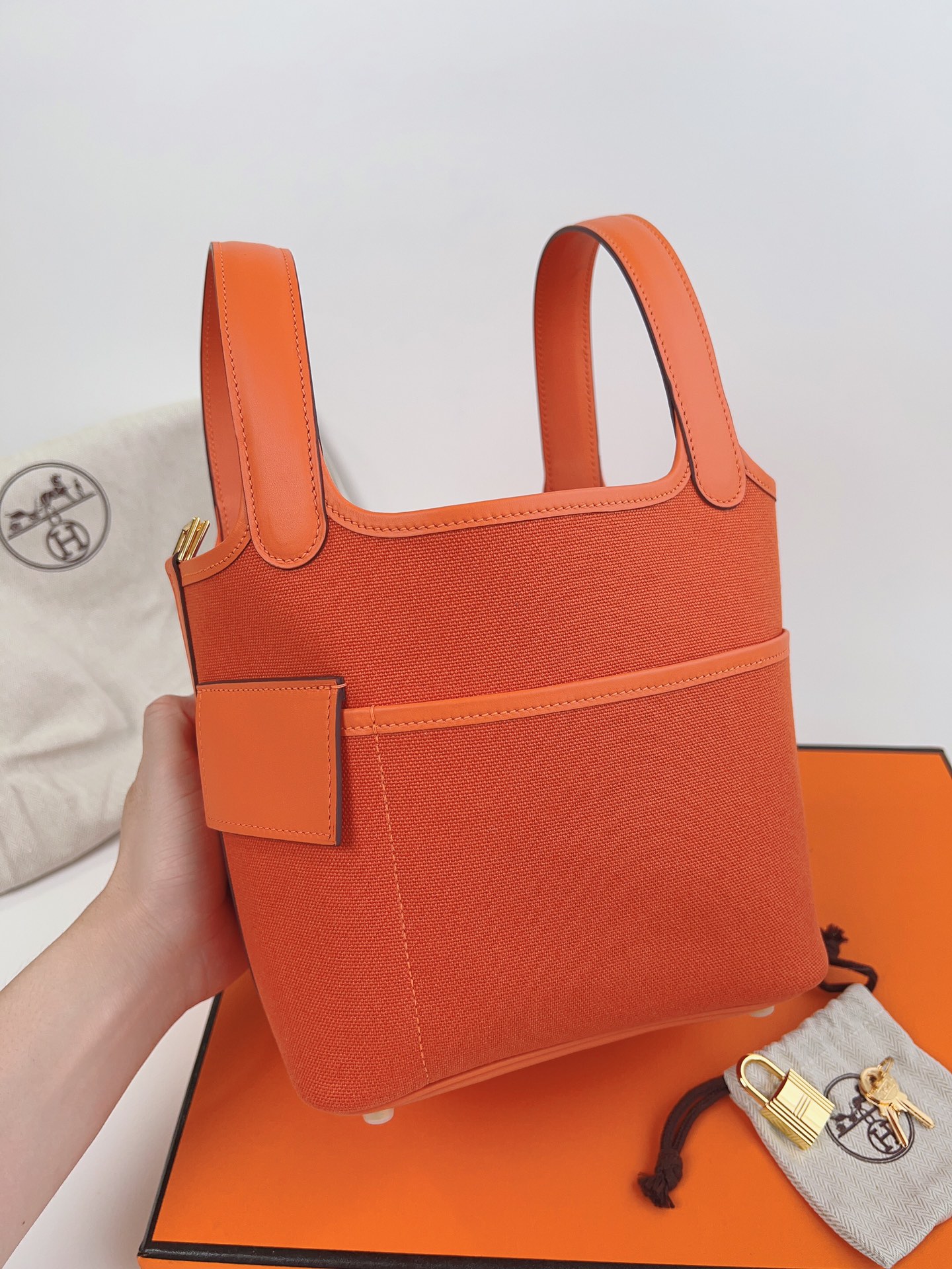 [TOP] HERMES Evelyne TC Leather 18 cm  - Seven Colors