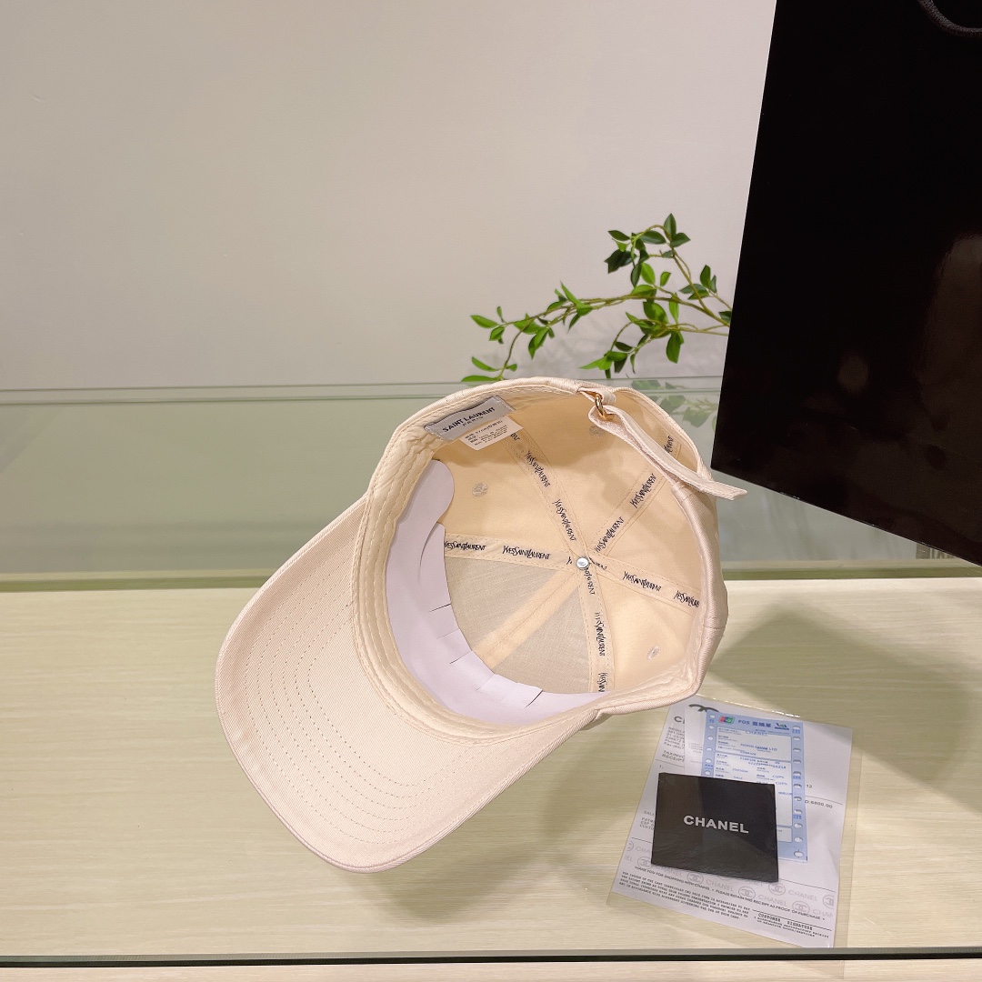 [TOP] Yves Saint Laurent YSL Embroidered Baseball Cap - 5 Colour