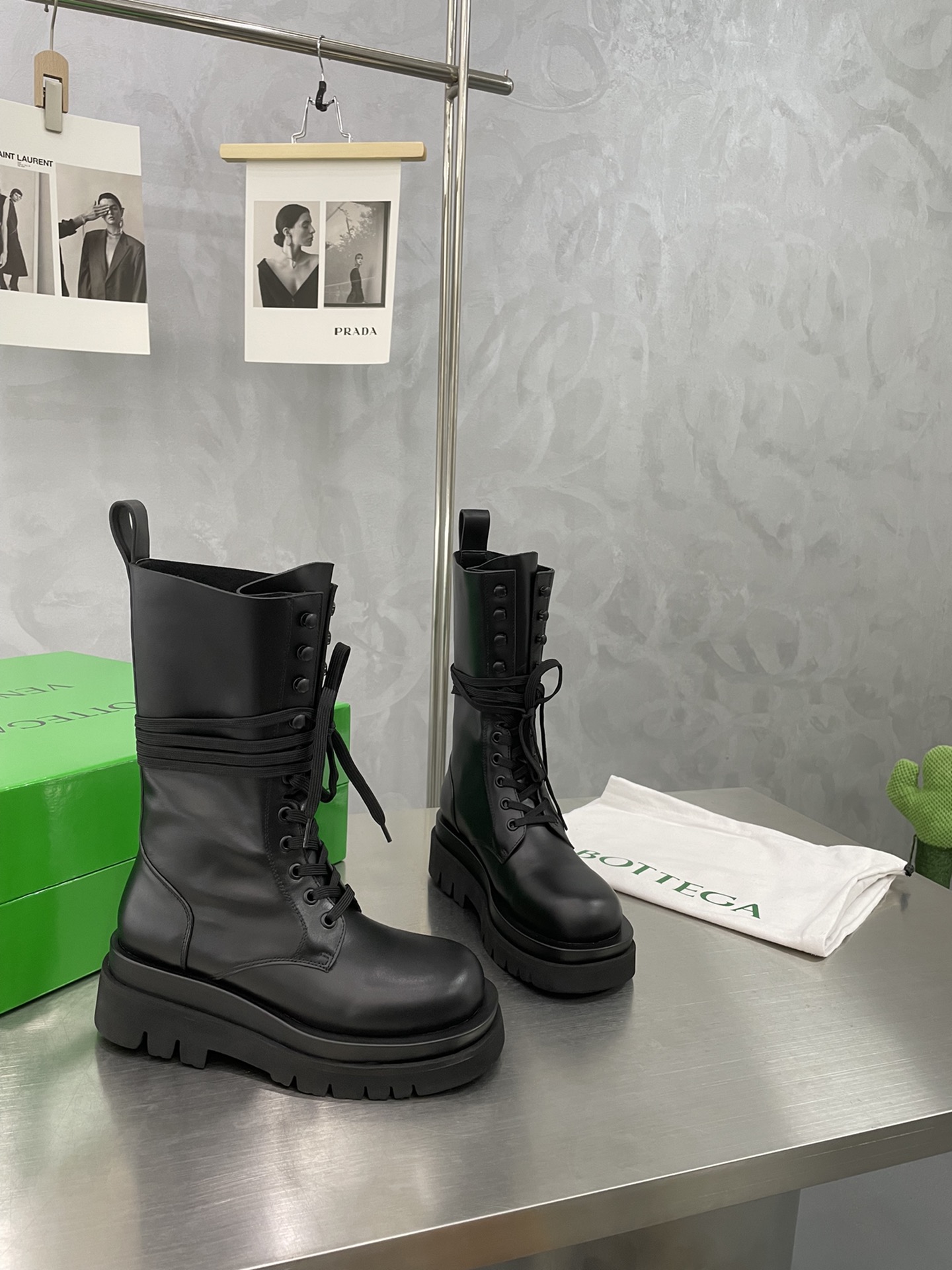 [TOP] Bottega Veneta BV BV Cowhide Material Band Boots - 7cm - 4 Colour