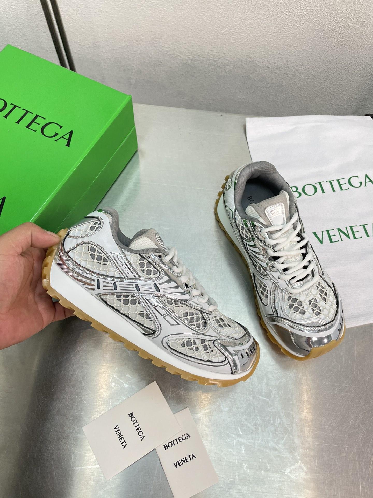 [TOP] Bottega Veneta BV  Sports Shoes Made Of Lightweight Technology Mesh Fabric - 4 Colour