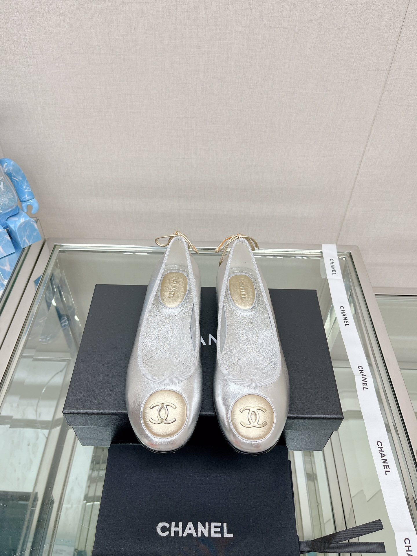 [TOP] CHANEL Round Label Ballet Single Shoes - 5 Colour