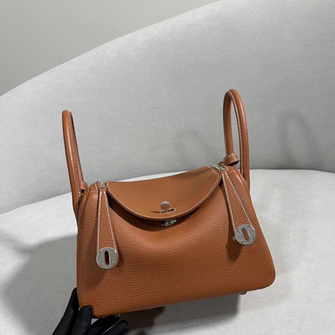 [TOP] HERMES Lindy Taurillon Clemence Leather 26 CM - Five Colors - SHW